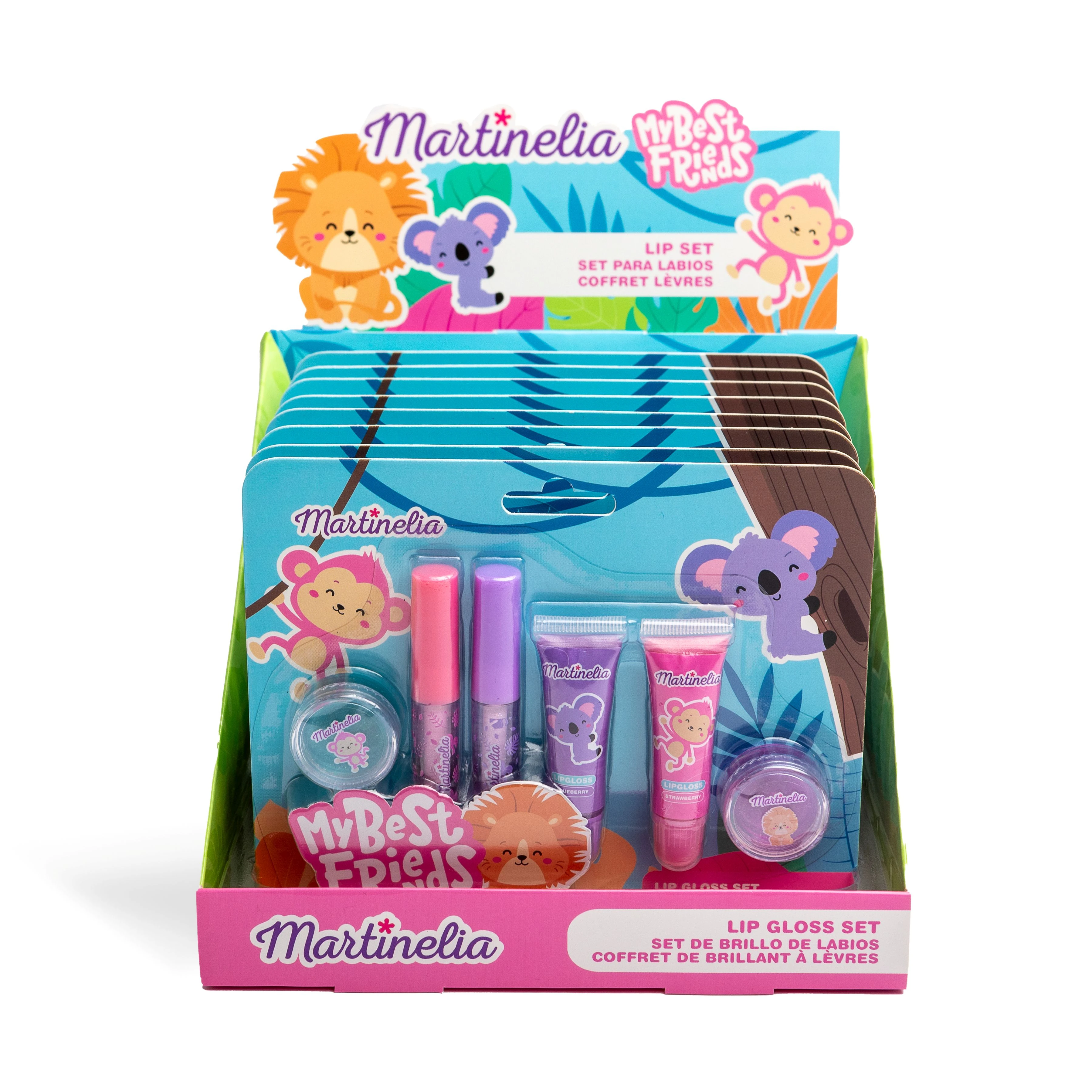 Martinelia My Best Friends Kız Çocuk 6'lı Dudak Parlatıcısı Seti (12 Adet)