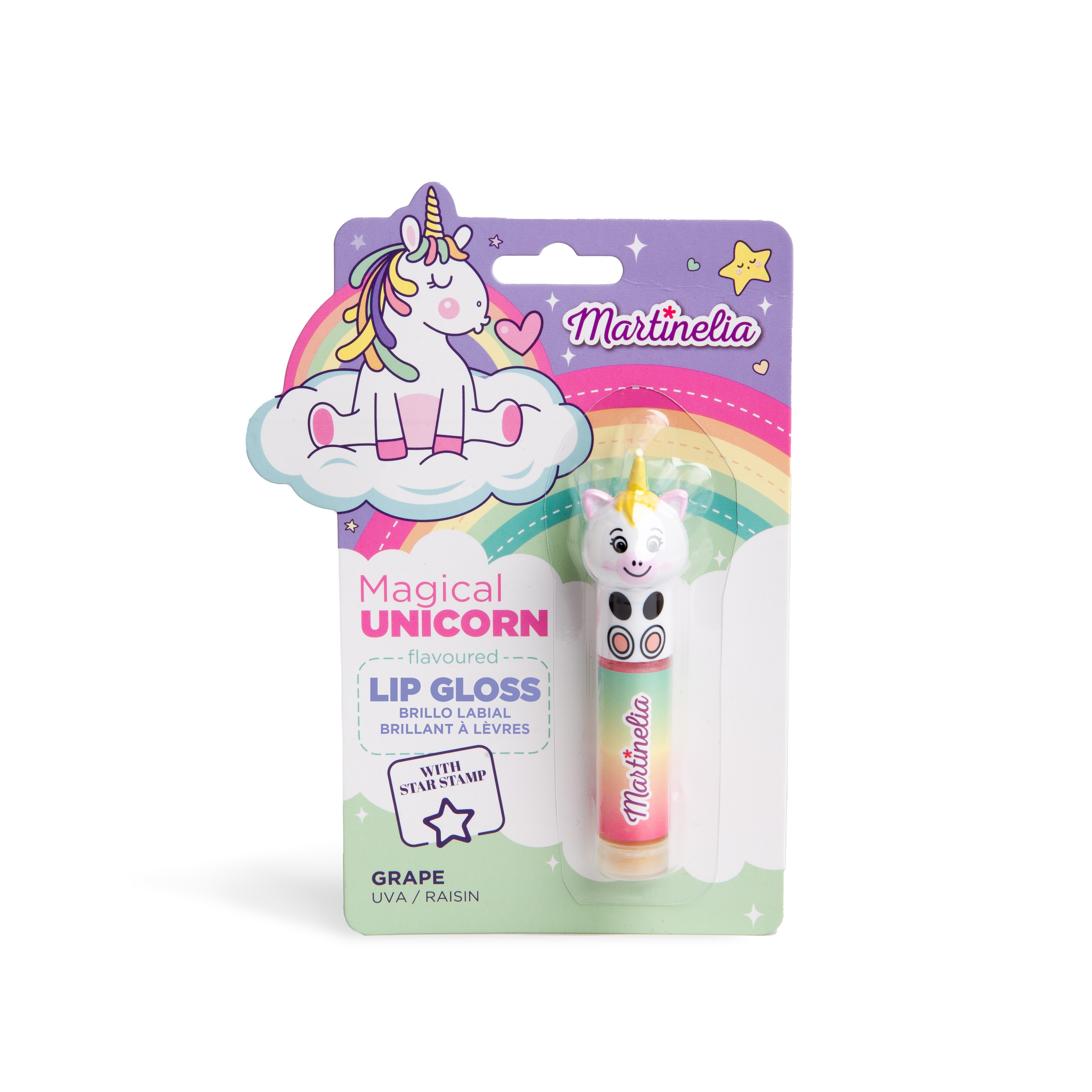 Martinelia Little Unicorn Kız Çocuk Dövmeli Dudak Parlatıcısı - Üzüm