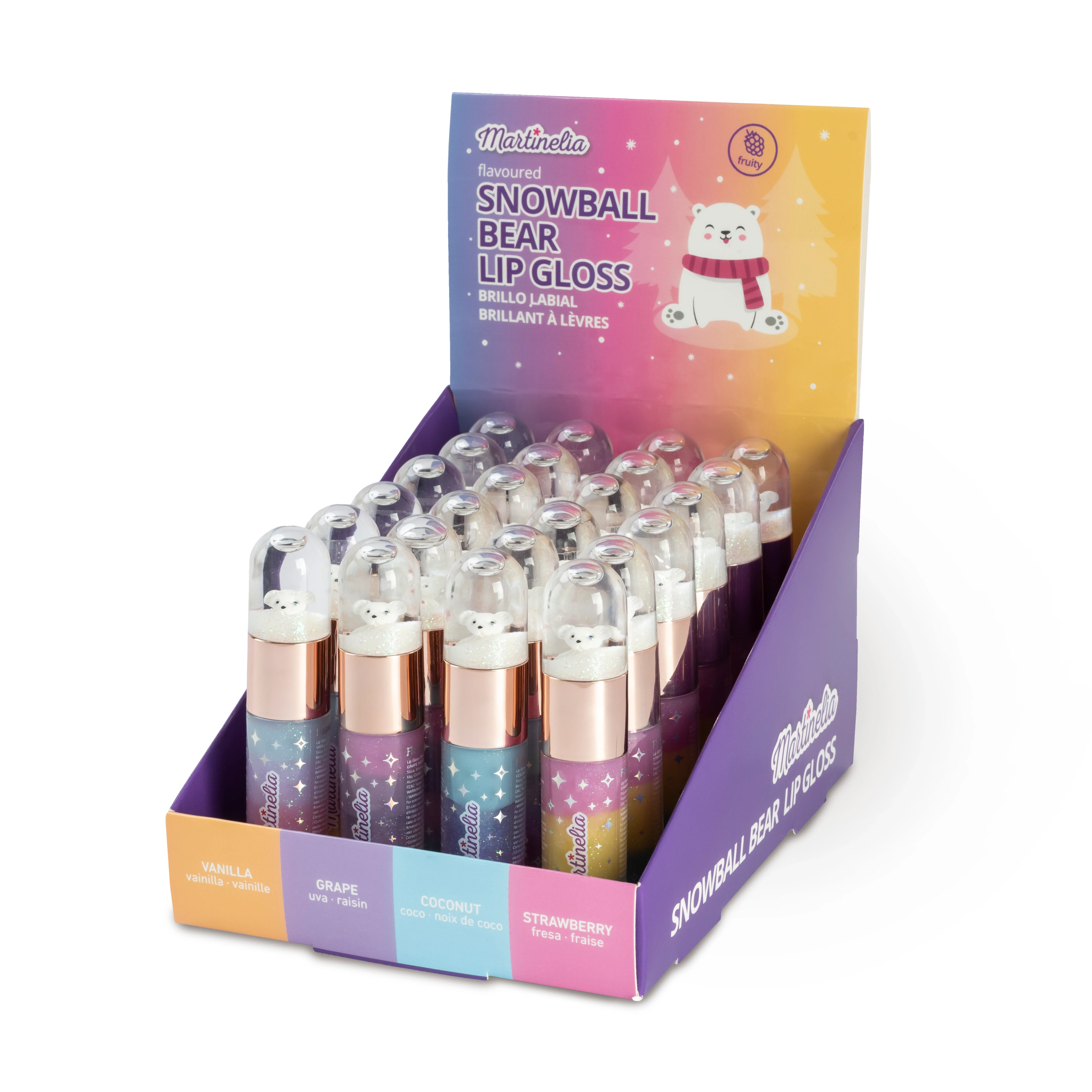 Martinelia Ayıcık Figürlü Kız Çocuk Pırıltılı Dudak Parlatıcısı (24 Adet)