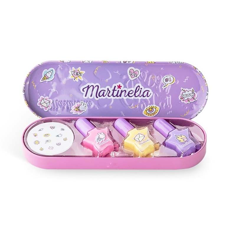 Martinelia Super Girl Kız Çocuk Çıkartmalı Oje Seti