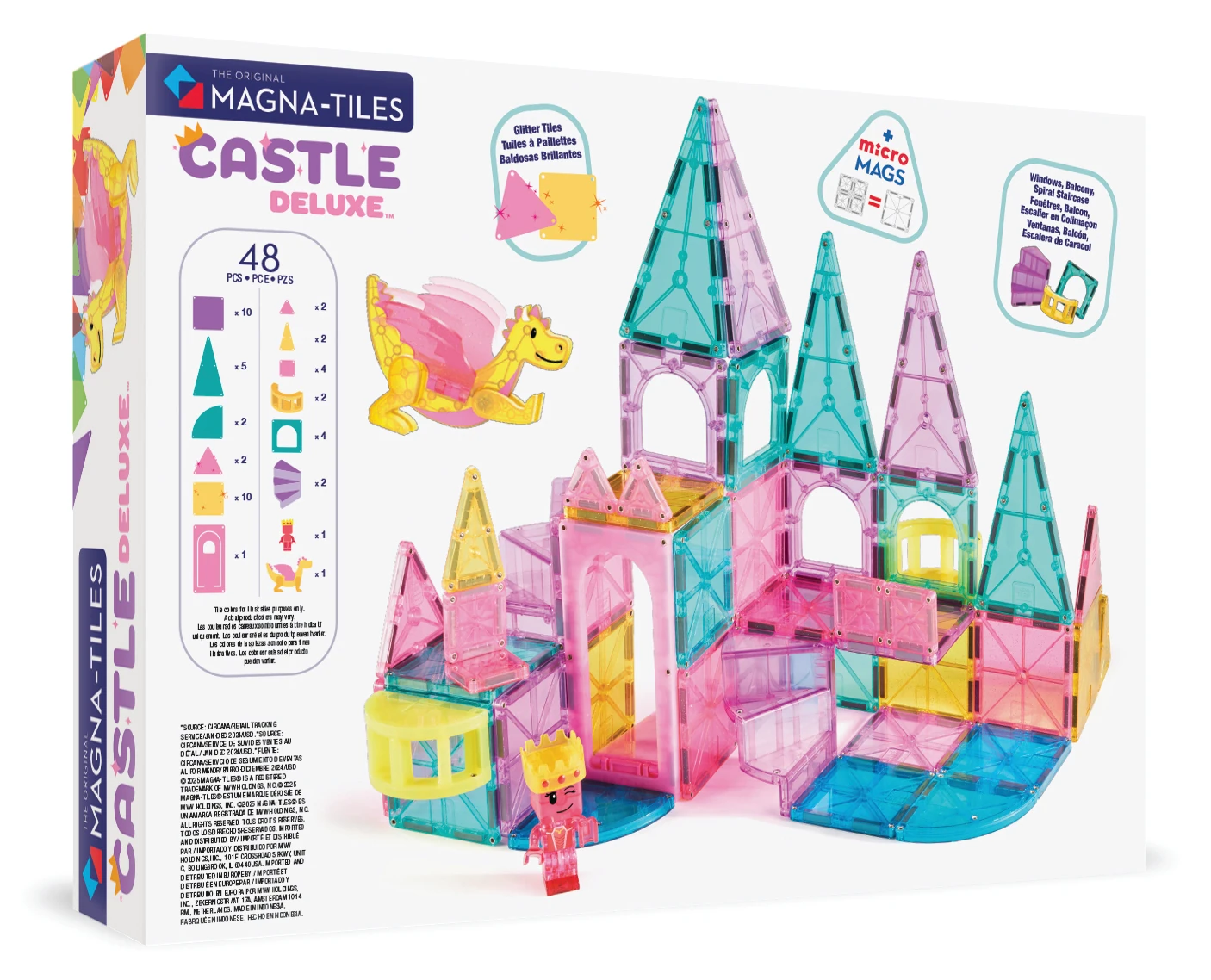 MAGNA-TILES ® - Castle DLX - Prenses Şatosu Manyetik Bloklar - 48 Parça MAGNA-TILES ® - Castle DLX - Prenses Şatosu Manyetik Bloklar - 48 Parça