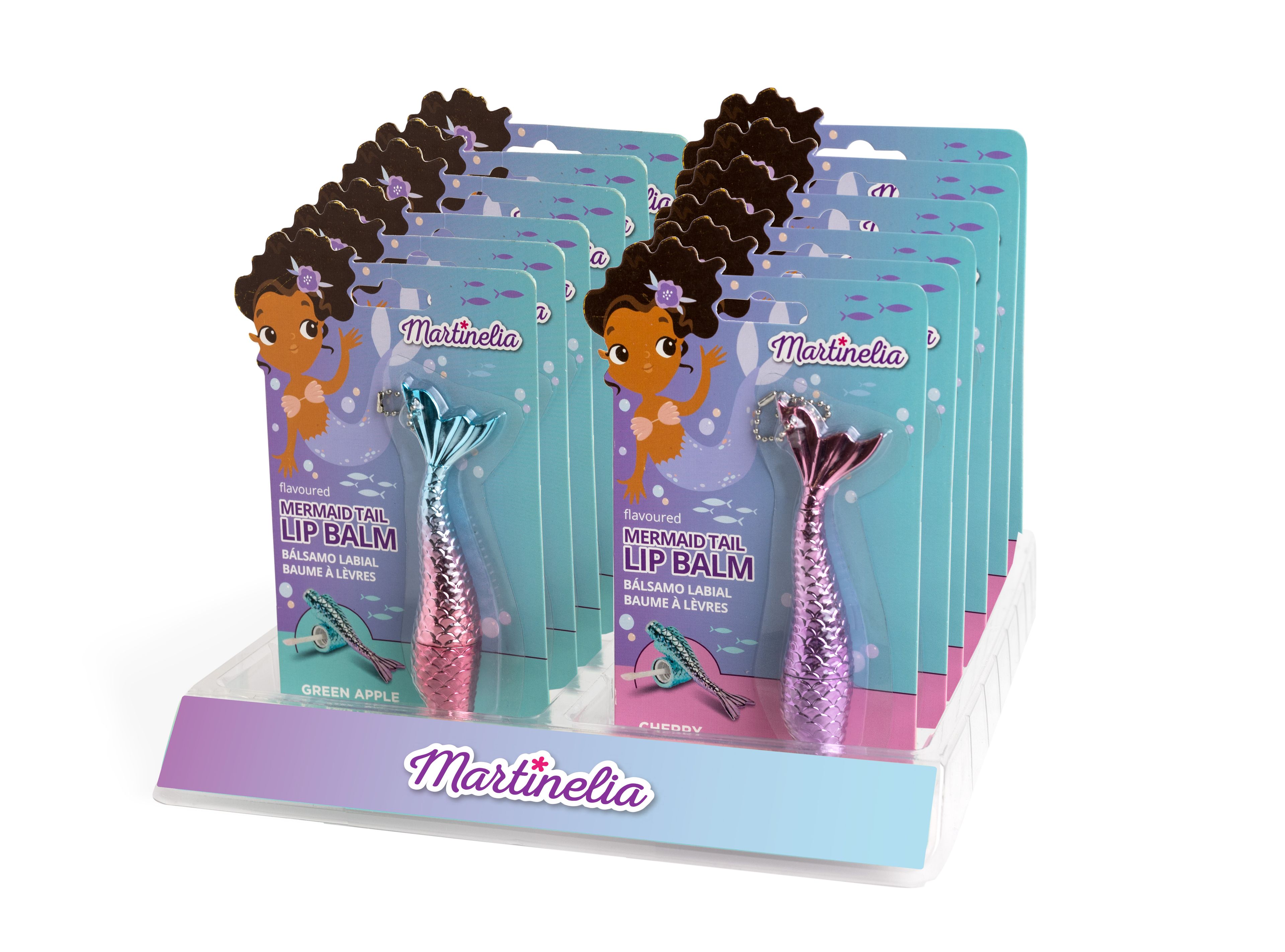 Martinelia Let's Be Mermaids DenizKızı Figürlü Kız Çocuk Dudak Parlatıcısı (12 Adet)