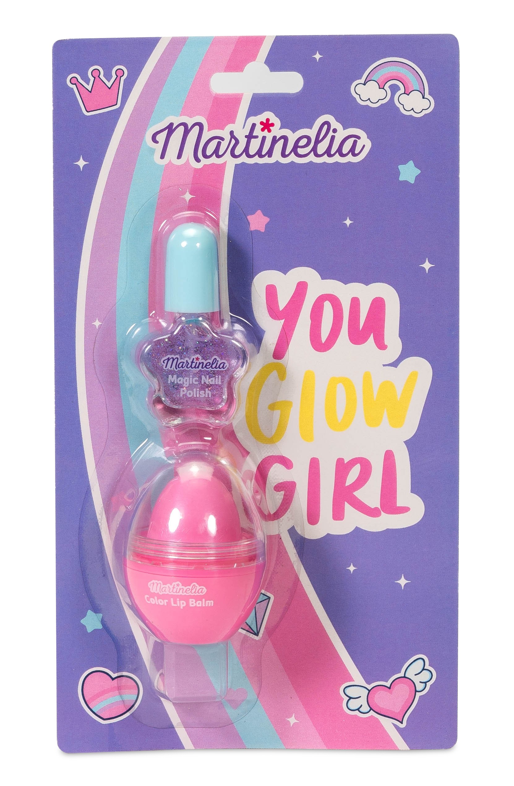 Martinelia Super Girl Kız Çocuk Oje ve Dudak Balmı Makyaj Seti