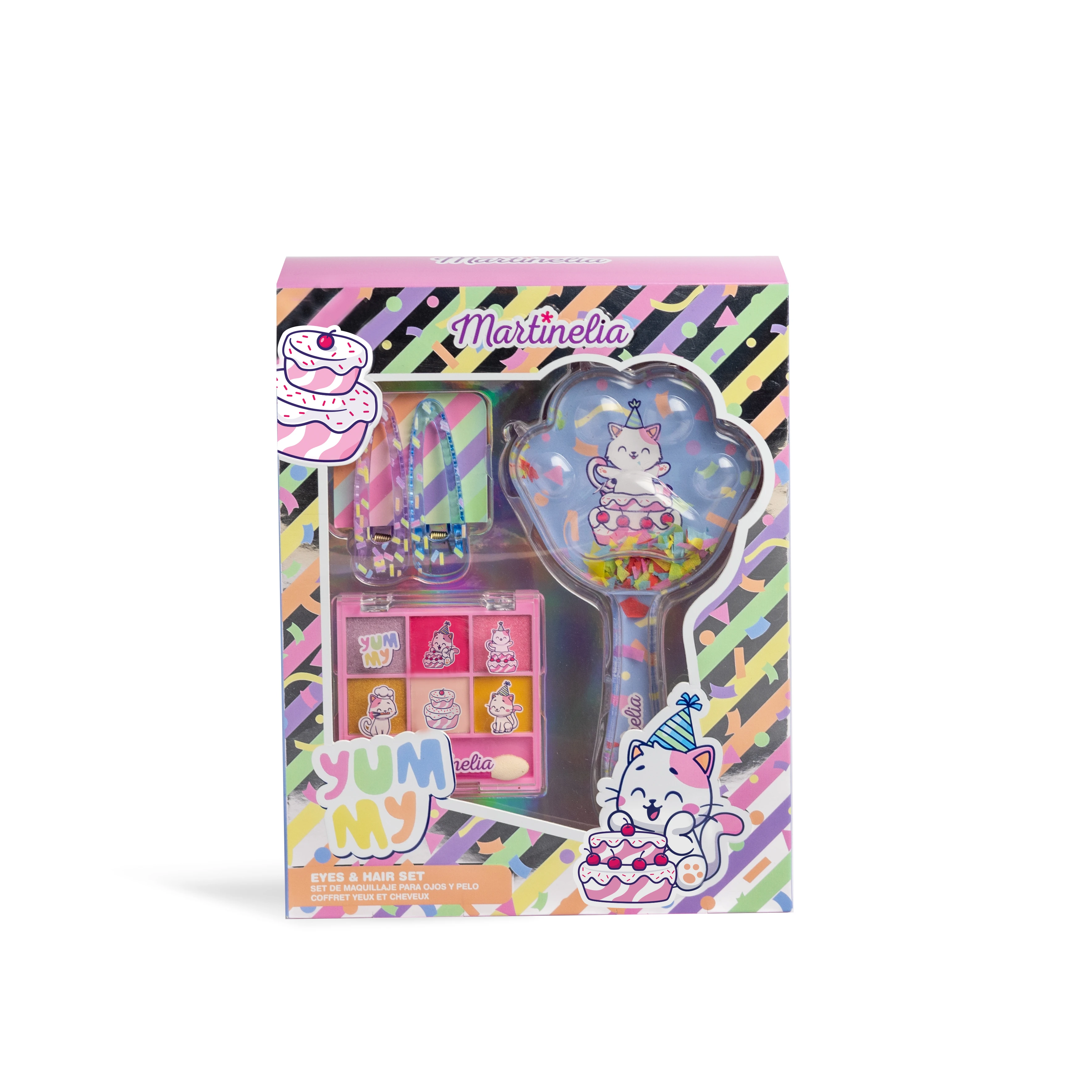 Martinelia Yummy Kız Çocuk Göz Farı ve Saç Fırçası Seti (1 adet)