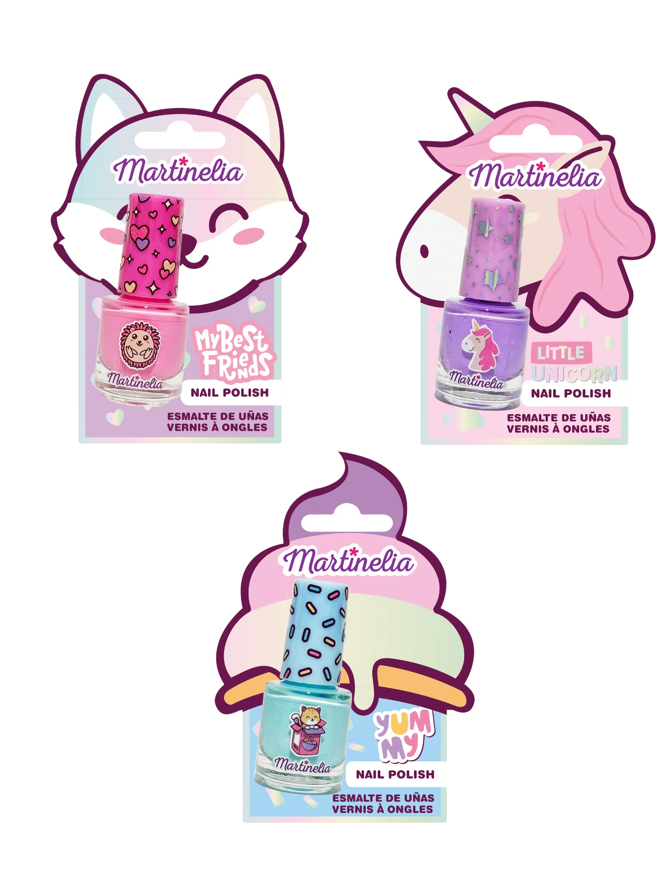 Martinelia World Blisters Kız Çocuk Su Bazlı Oje (18 Adet)