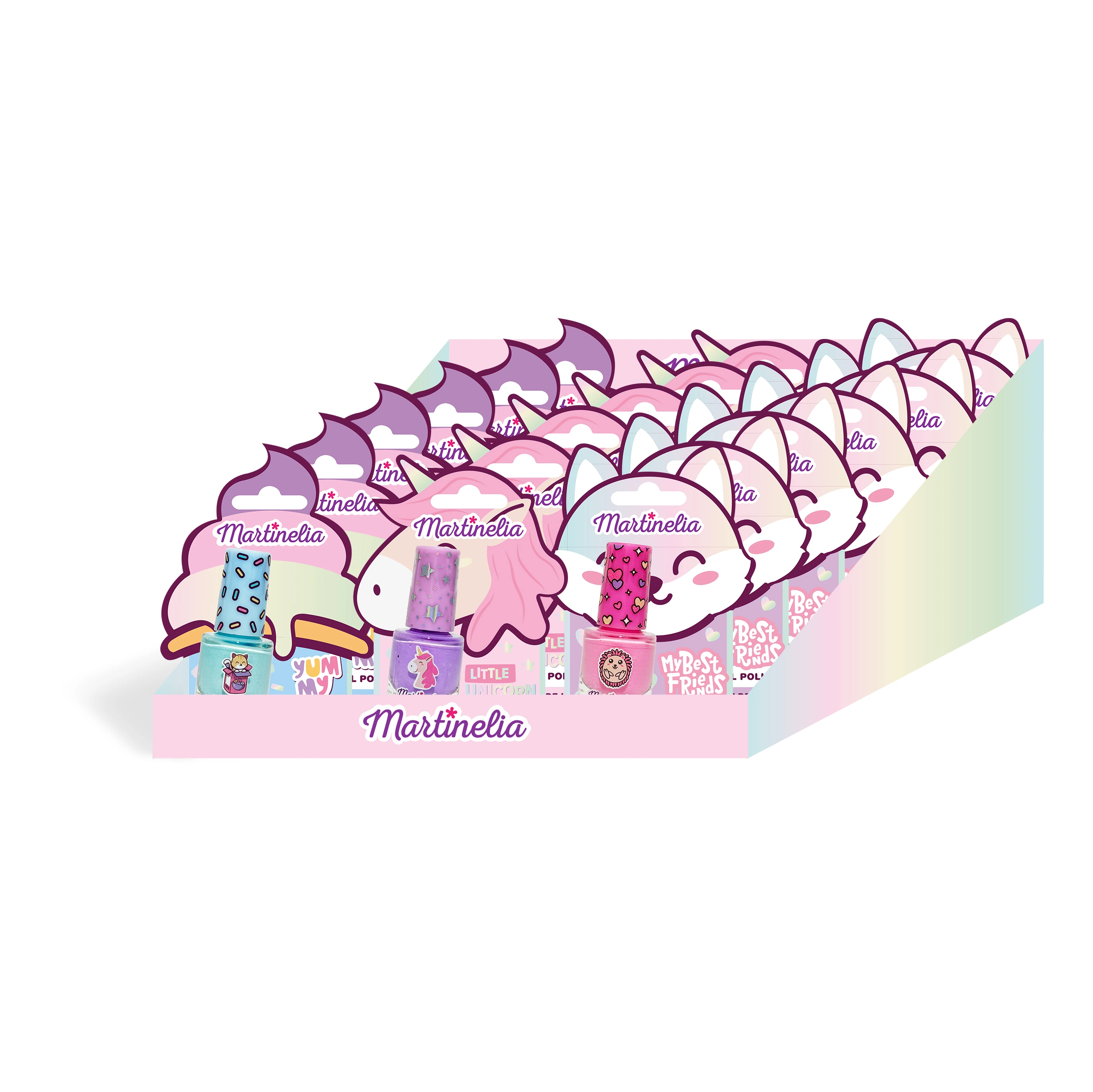 Martinelia World Blisters Kız Çocuk Su Bazlı Oje (18 Adet)