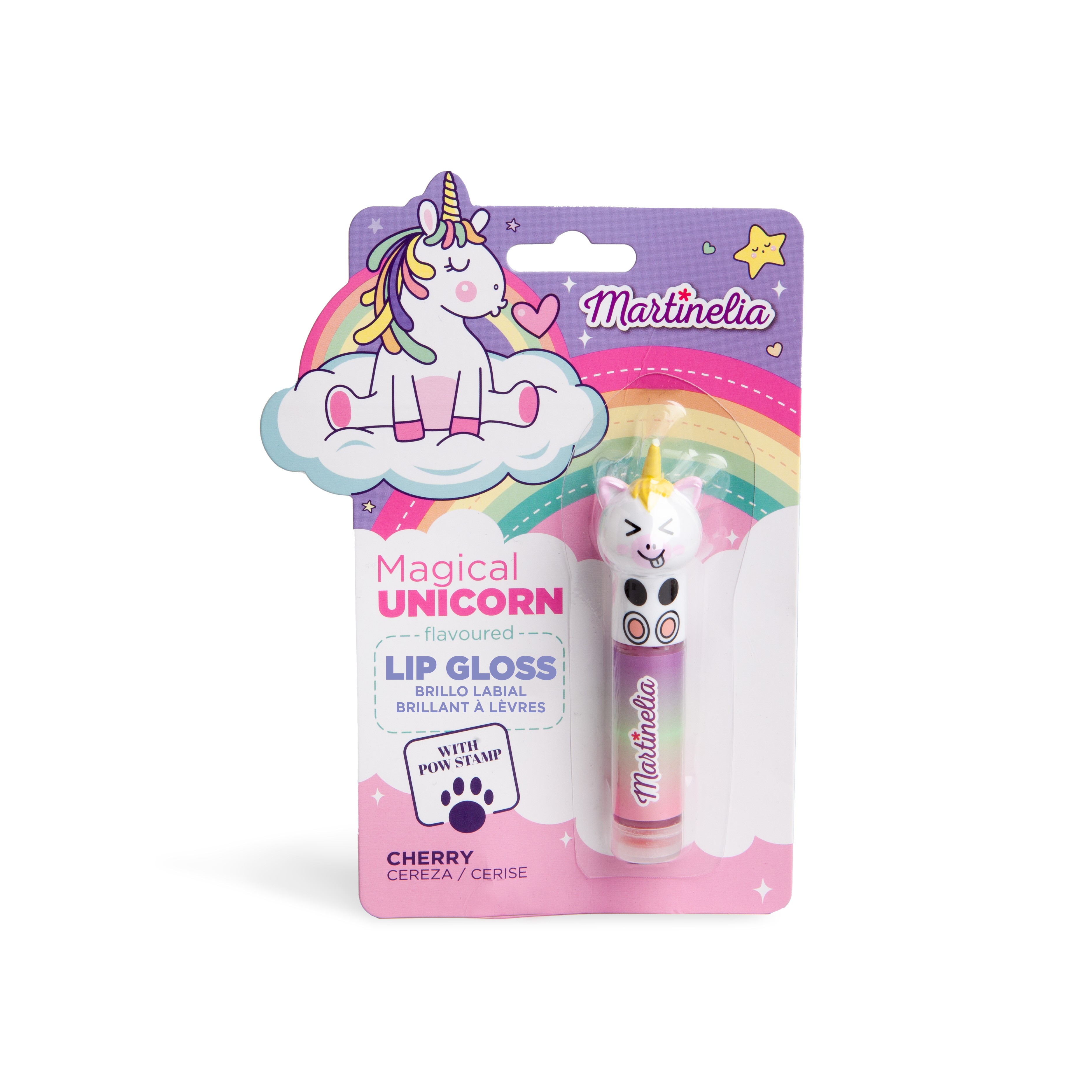 Martinelia Little Unicorn Kız Çocuk Dövmeli Dudak Parlatıcısı - Vişne