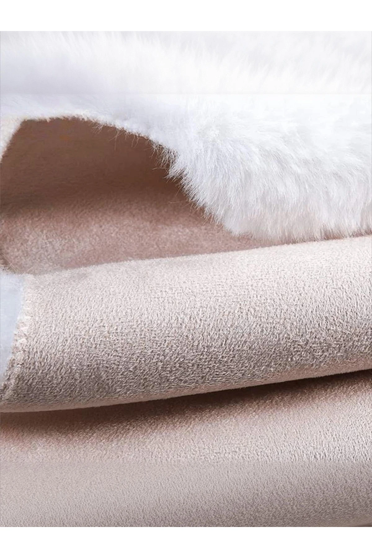 Bonnie Tavşan Tüyü, Kalp, Yumuşacık, Ultra Lüks, Süet Taban Yıkanabilir, Post Halı