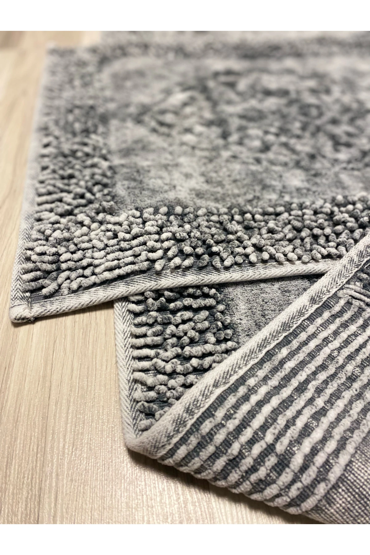 Pamukkent 100% Pamuk Süper Emici 2'li Pamuk Ultra Lüks Banyo Paspası Seti