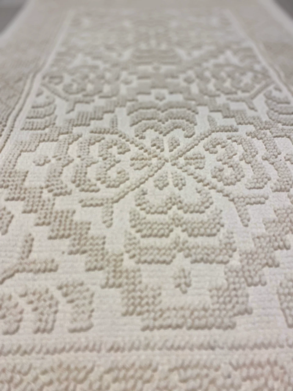 CottonFeel %100 Pamuk Kilim Süper Emici Banyo Paspası Seti 2'li 50x80 - 40x50