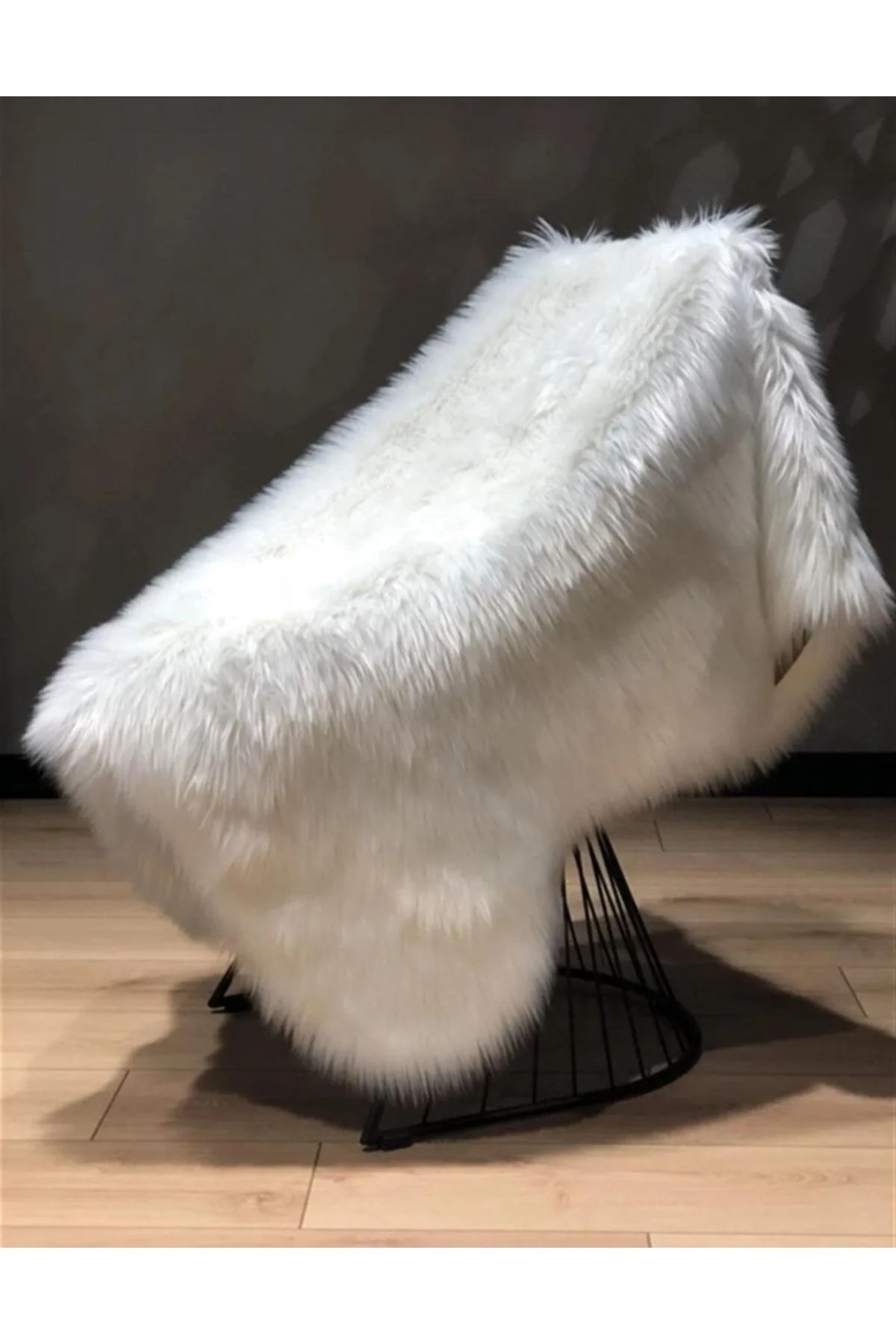 Kuzu Post Üst Kalite Yıkanabilir Yumuşak Dokulu Peluş Halı