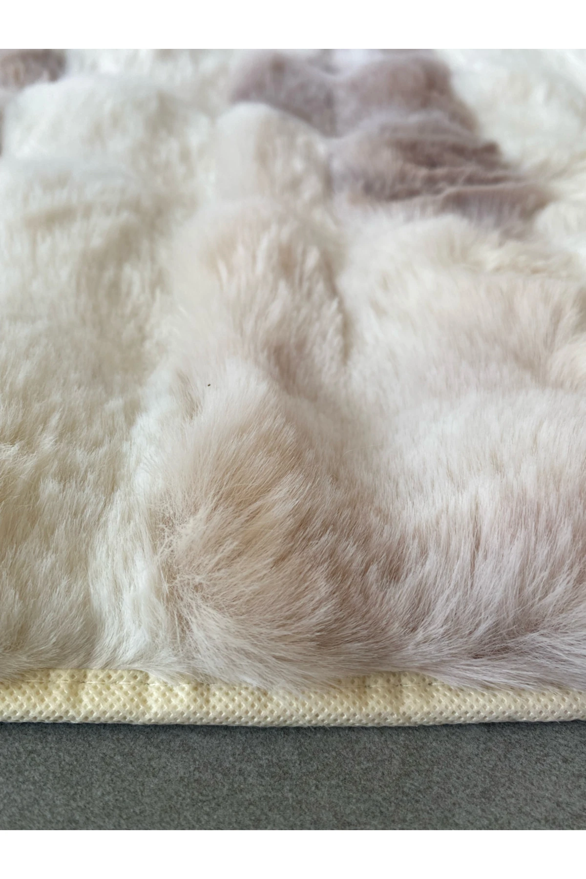 Serante Tavşan Tüyü, Kaymaz Taban, Pofuduk, Yumuşacık, Ultra Lüks, Yıkanabilir 2'li Banyo Paspası