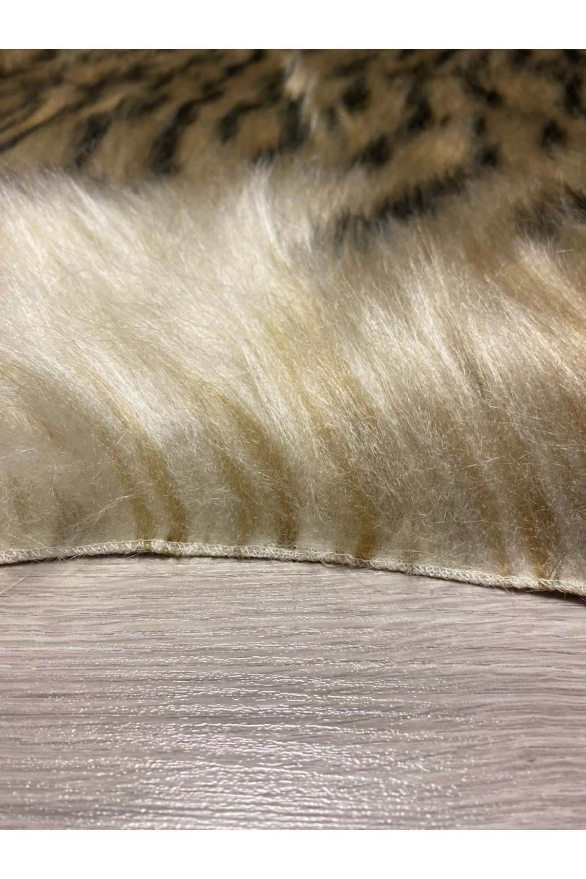 Tiger Süet Taban, Yumuşacık Yıkanabilir Lüks Kaplan Kürk Halı Post 100x150