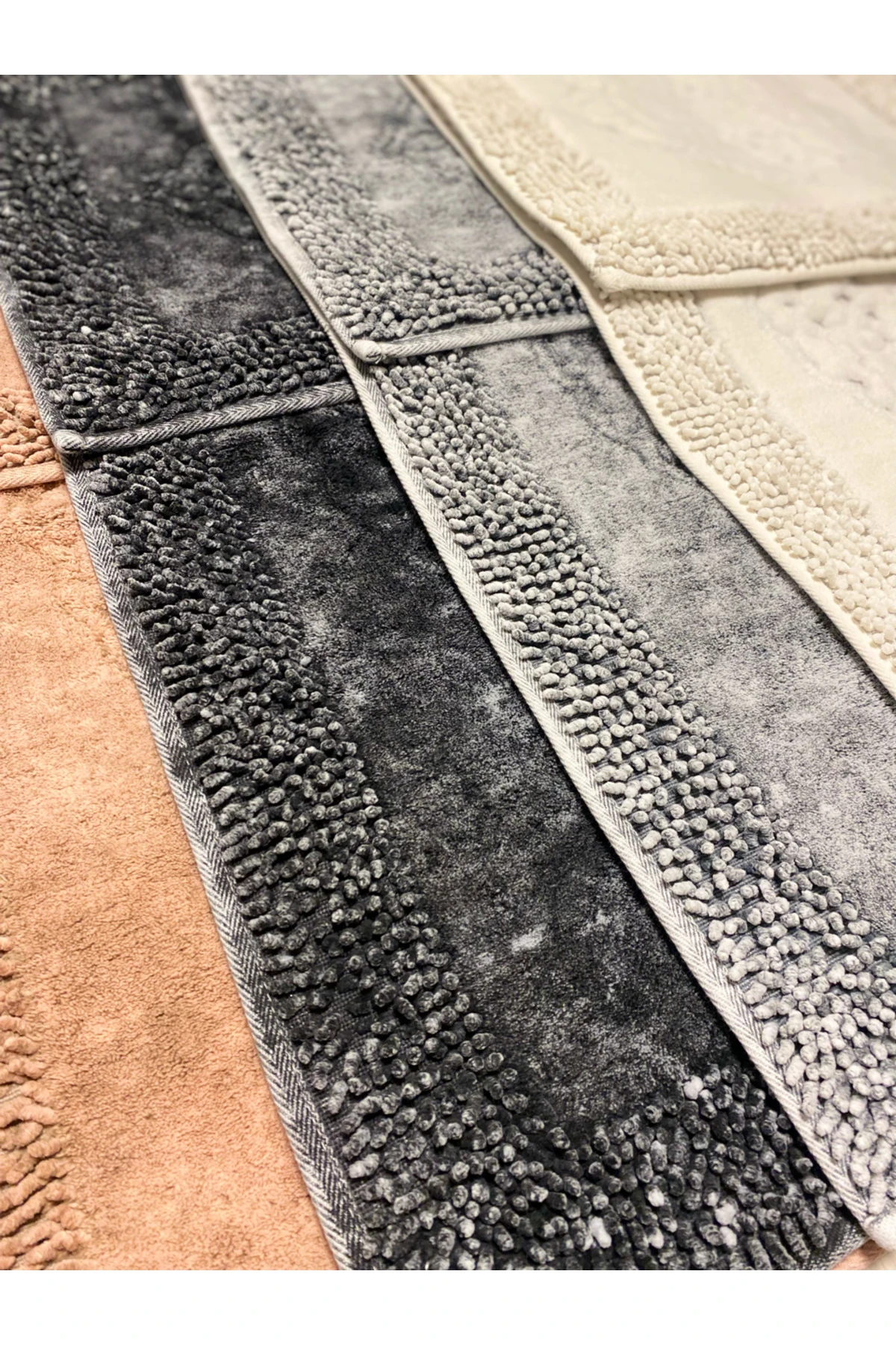 Pamukkent 100% Pamuk Süper Emici 2'li Pamuk Ultra Lüks Banyo Paspası Seti