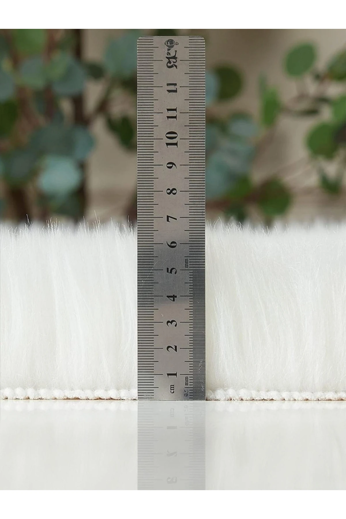 Puffin Yumuşacık Kalp Post Kaymaz Taban Kürk Halı Makinede Yıkanabilir