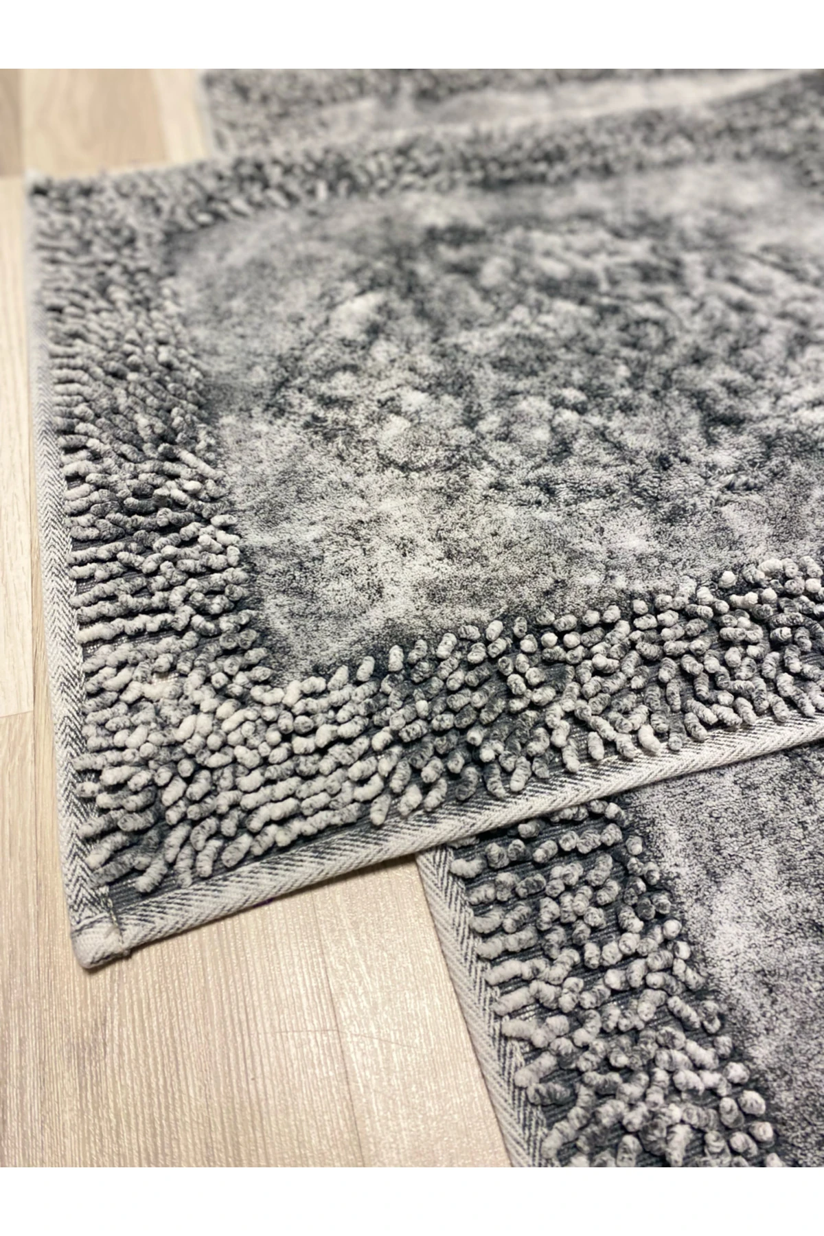 Pamukkent 100% Pamuk Süper Emici 2'li Pamuk Ultra Lüks Banyo Paspası Seti