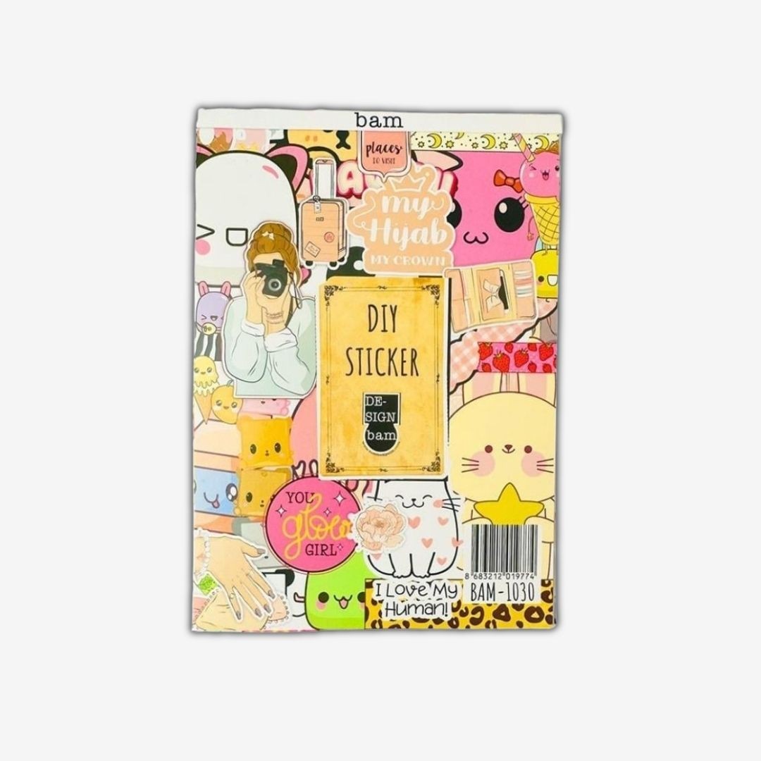 Sticker Book 24 * 17 cm 16 Sayfa Özel Tasarım Rengarenk Sticker Kitabı