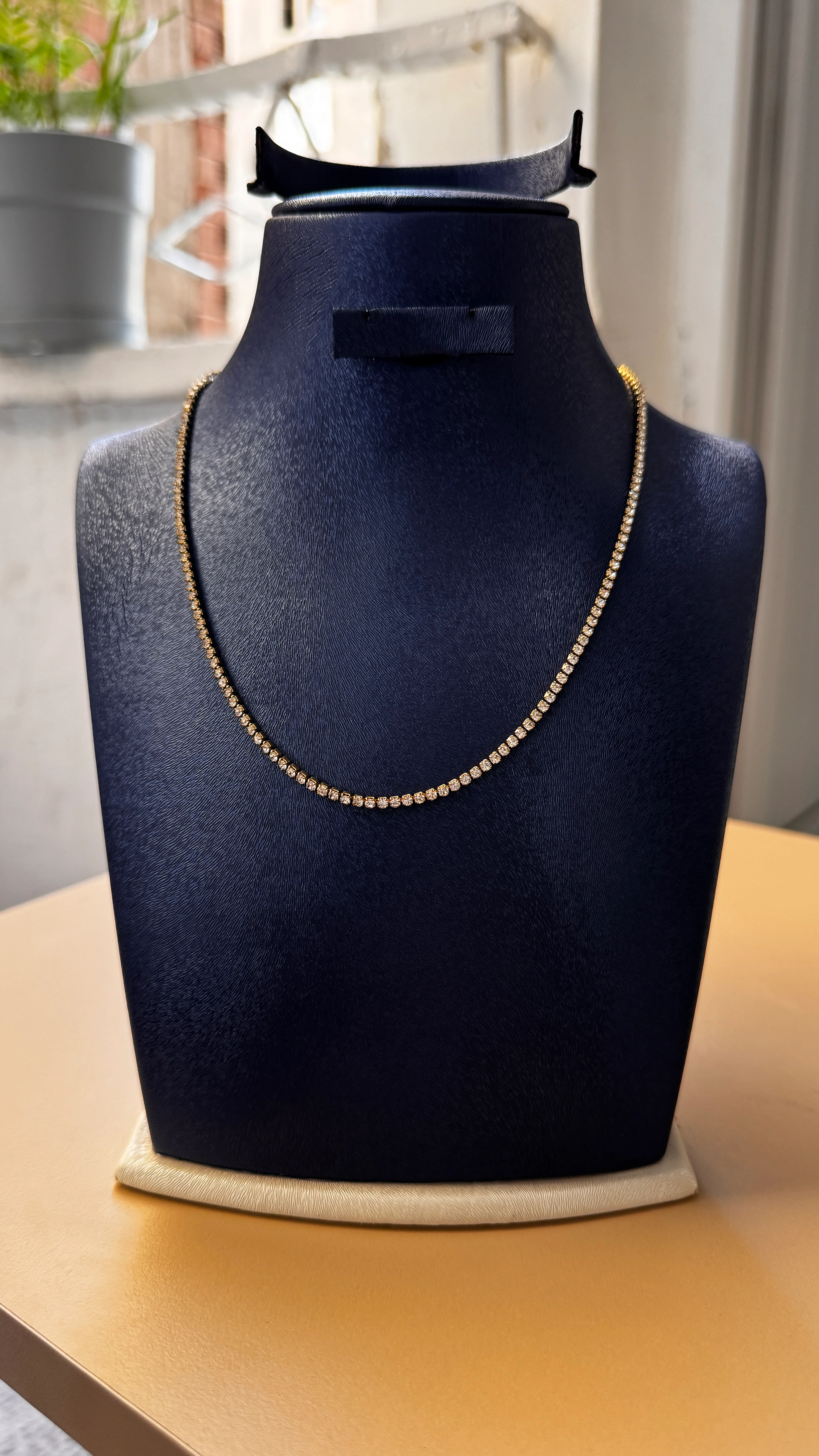 İnce Taşlı Minimal Kolye | Lina Aksesuar main variant image