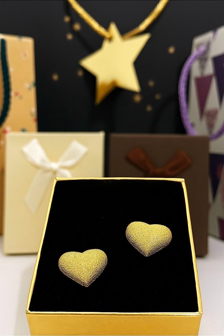 Gold Kalp Küpe image