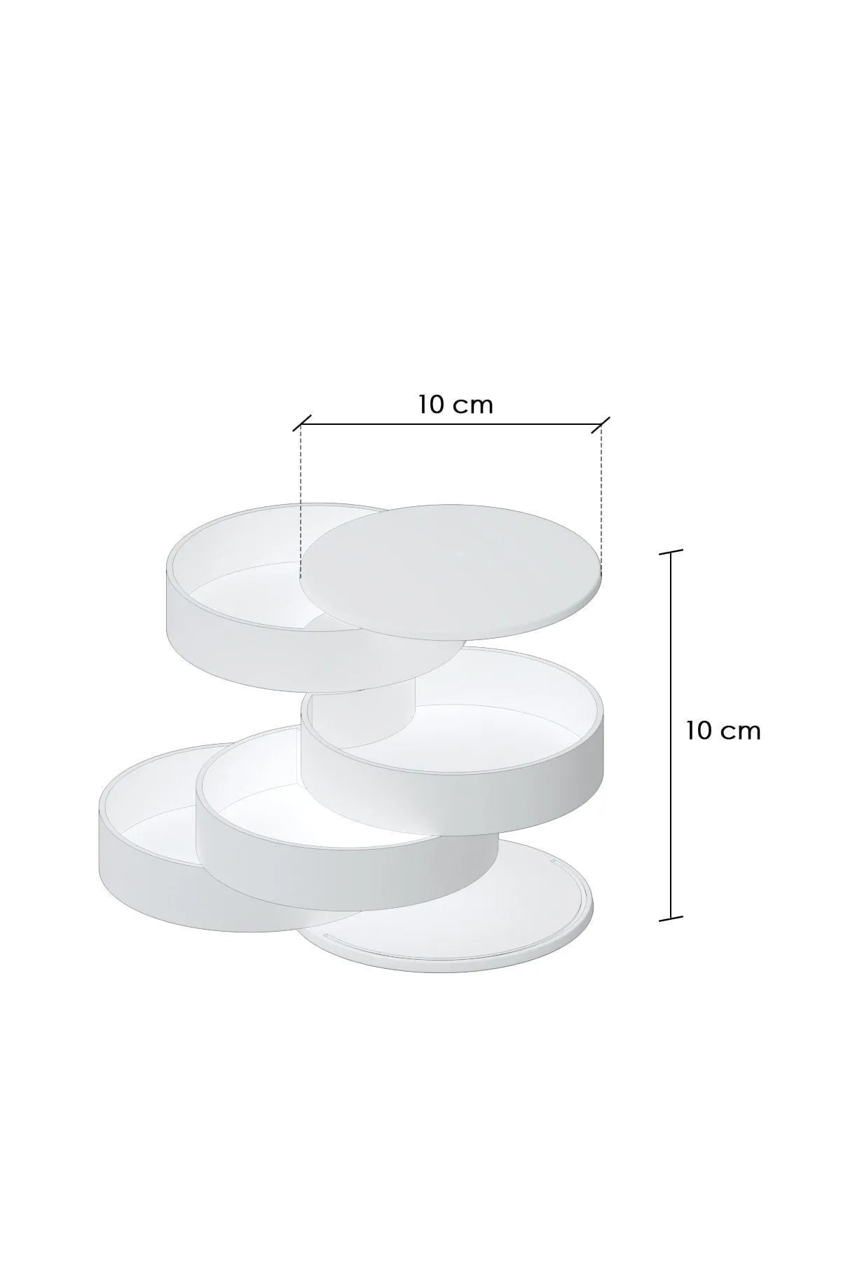 Lotus Makyaj Organizer Seti 3 Adet Organizer Kozmetik Düzenleme Kutuları