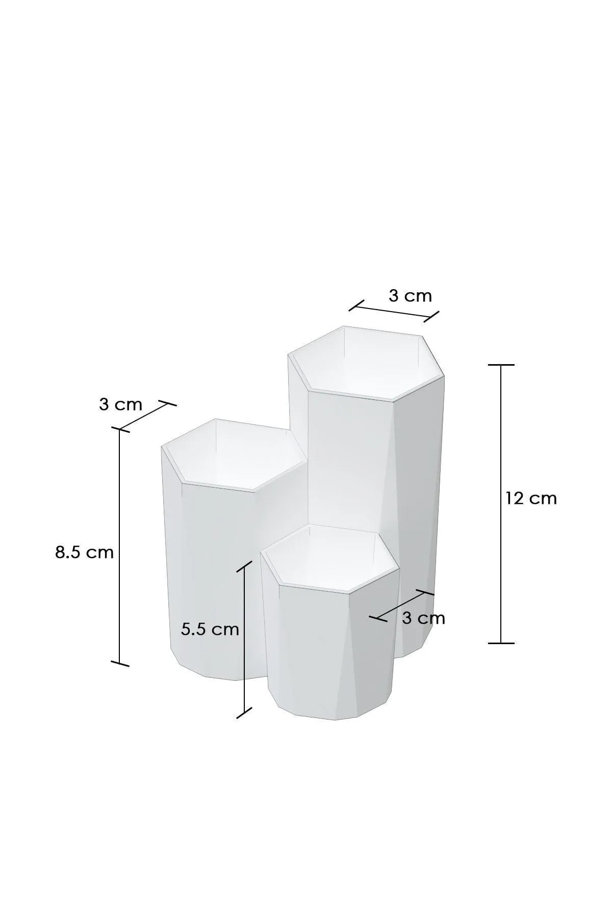 Lotus Makyaj Organizer Seti 3 Adet Organizer Kozmetik Düzenleme Kutuları