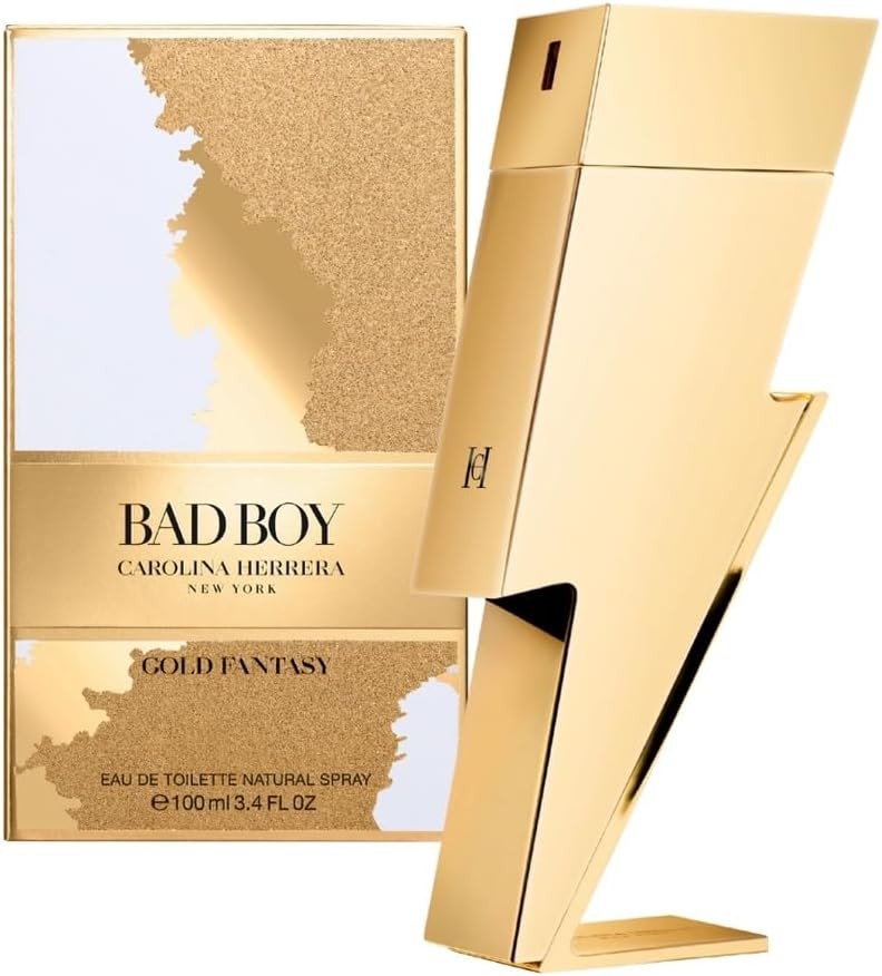 Carolina Herrera Bad Boy Gold Fantasy Men Edt 100 ML Orjinal Kutulu