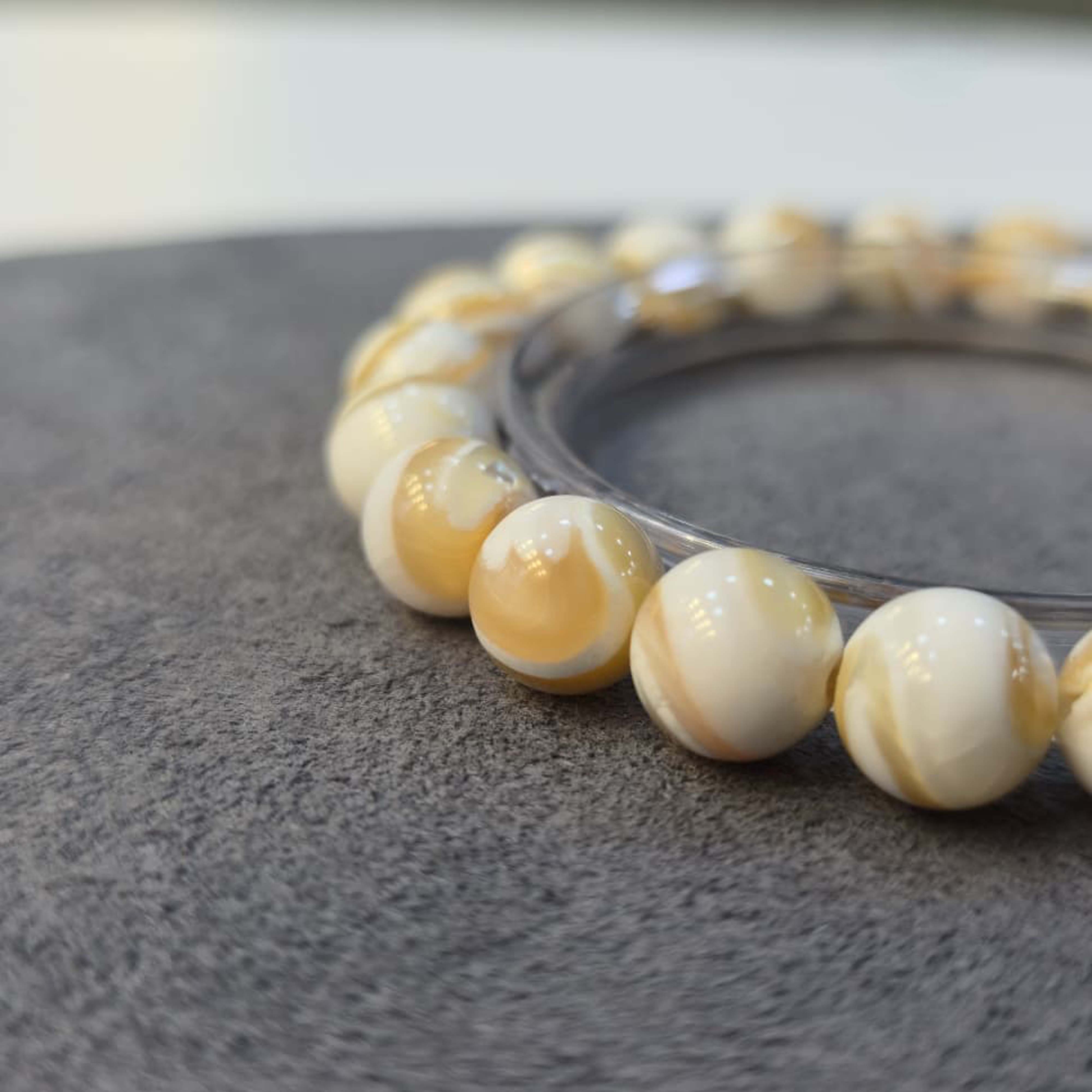 Jüpiter Desenli Sedef Bileklik