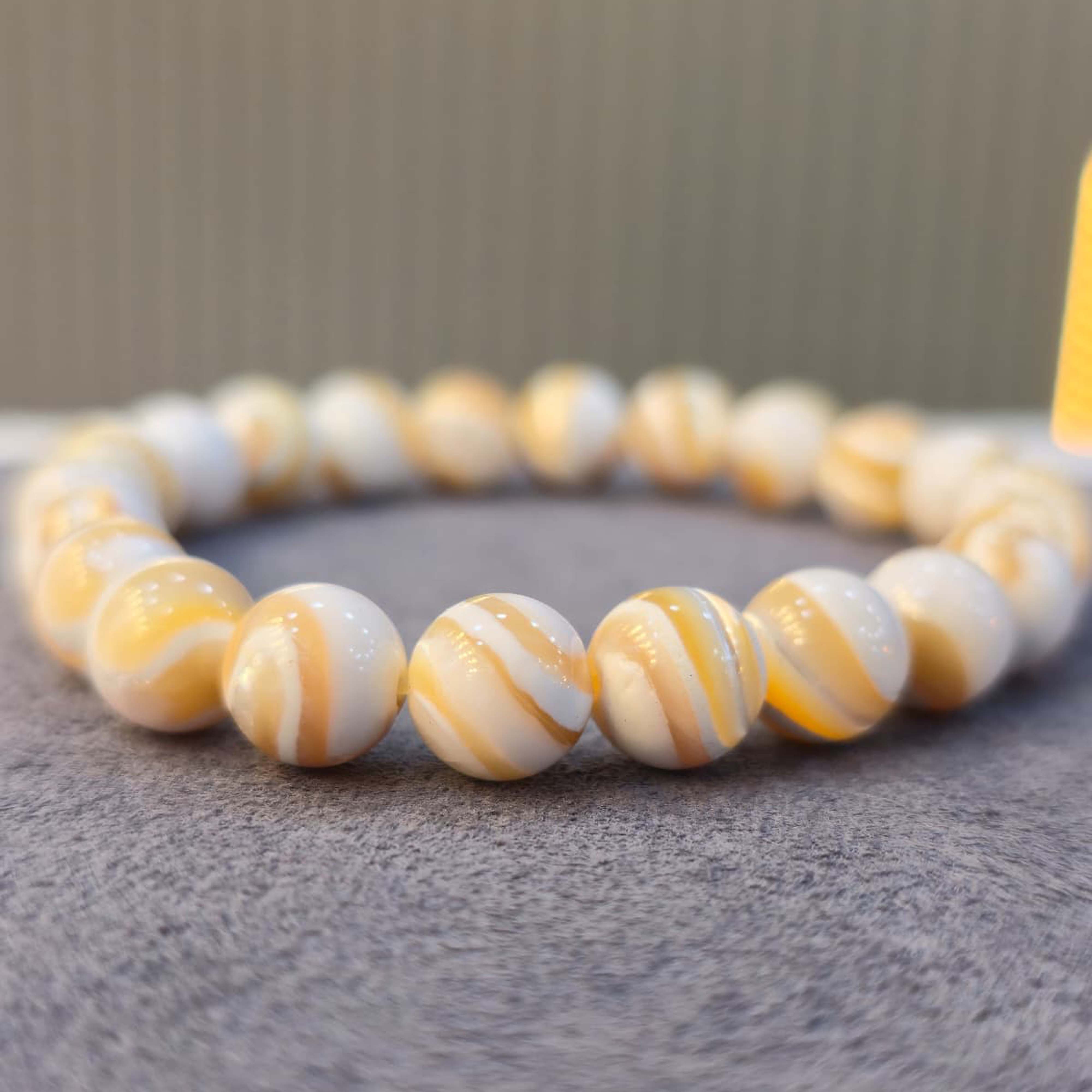 Jüpiter Desenli Sedef Bileklik