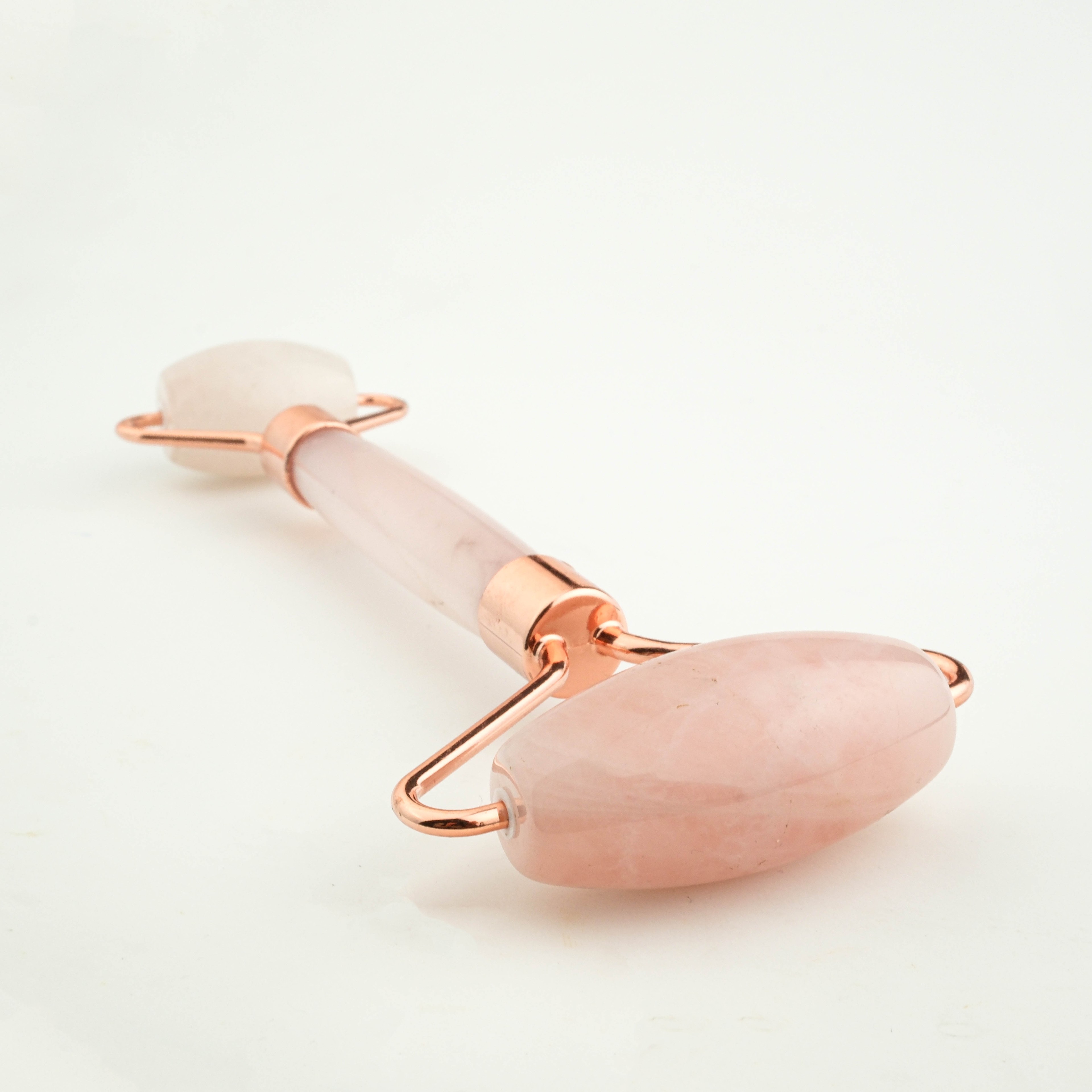 Pembe  Kuvars Roller Yüz masaj Aleti