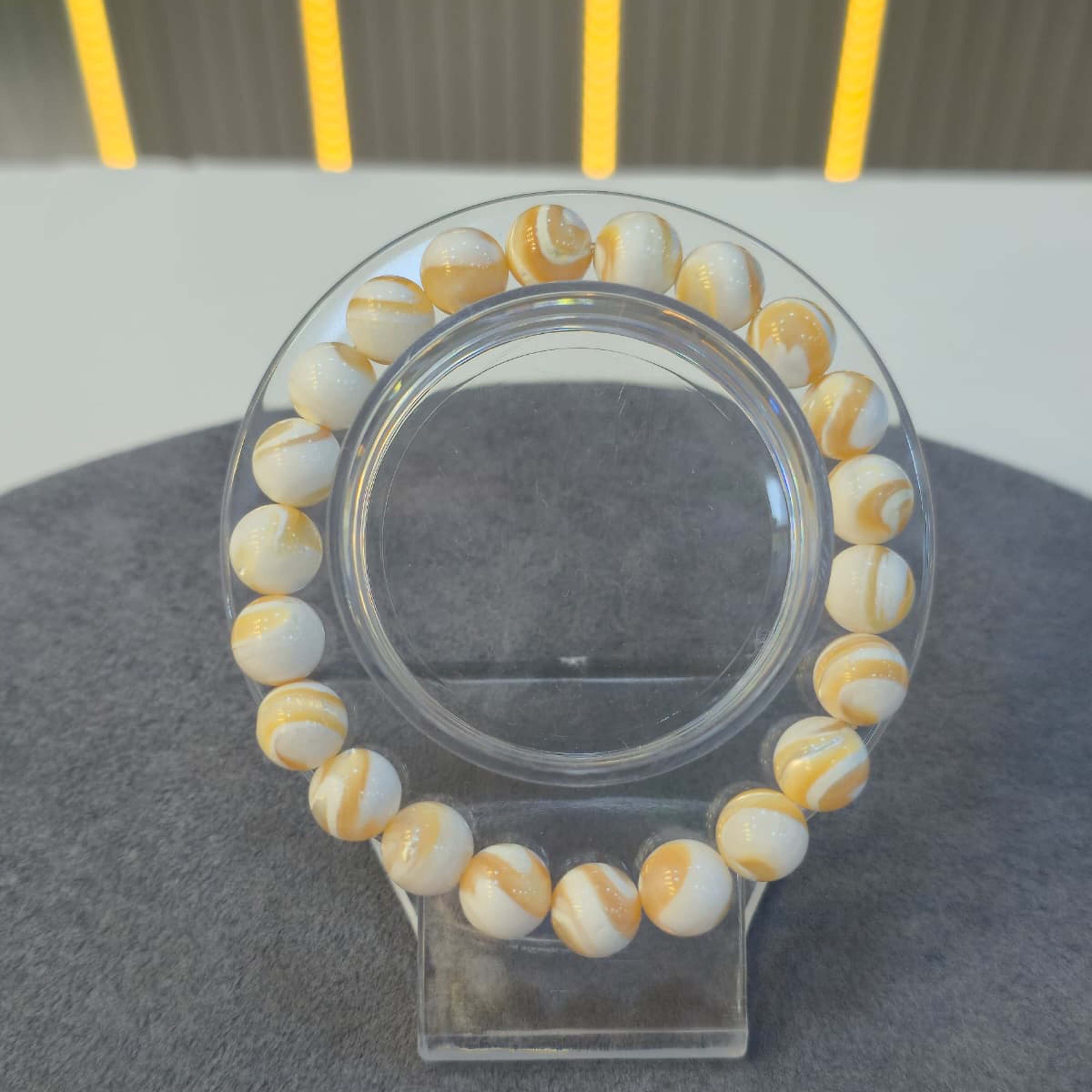 Jüpiter Desenli Sedef Bileklik