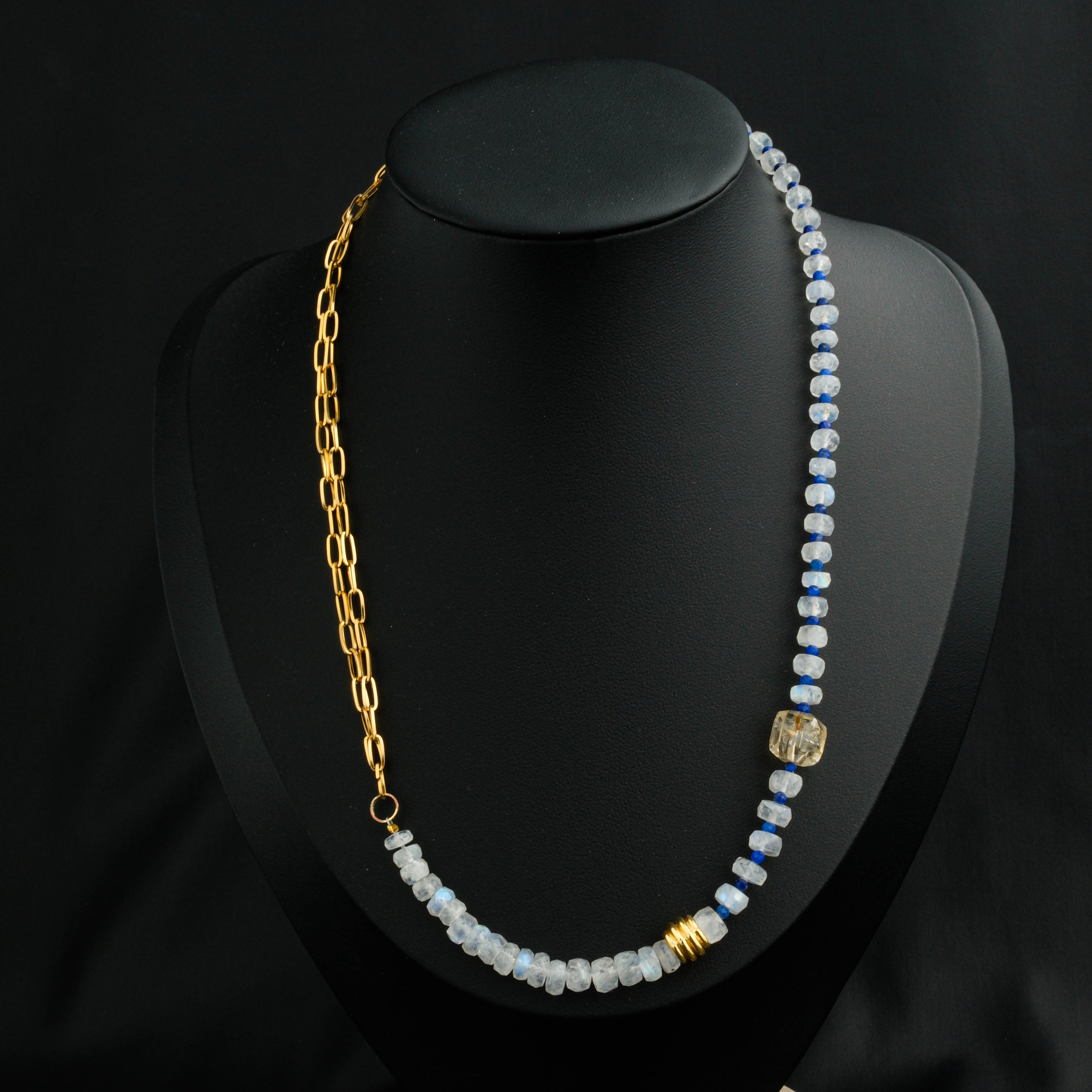 Aytaşı-Lapis-Sitrin Kolye %100 Garantili DoğalTaş 