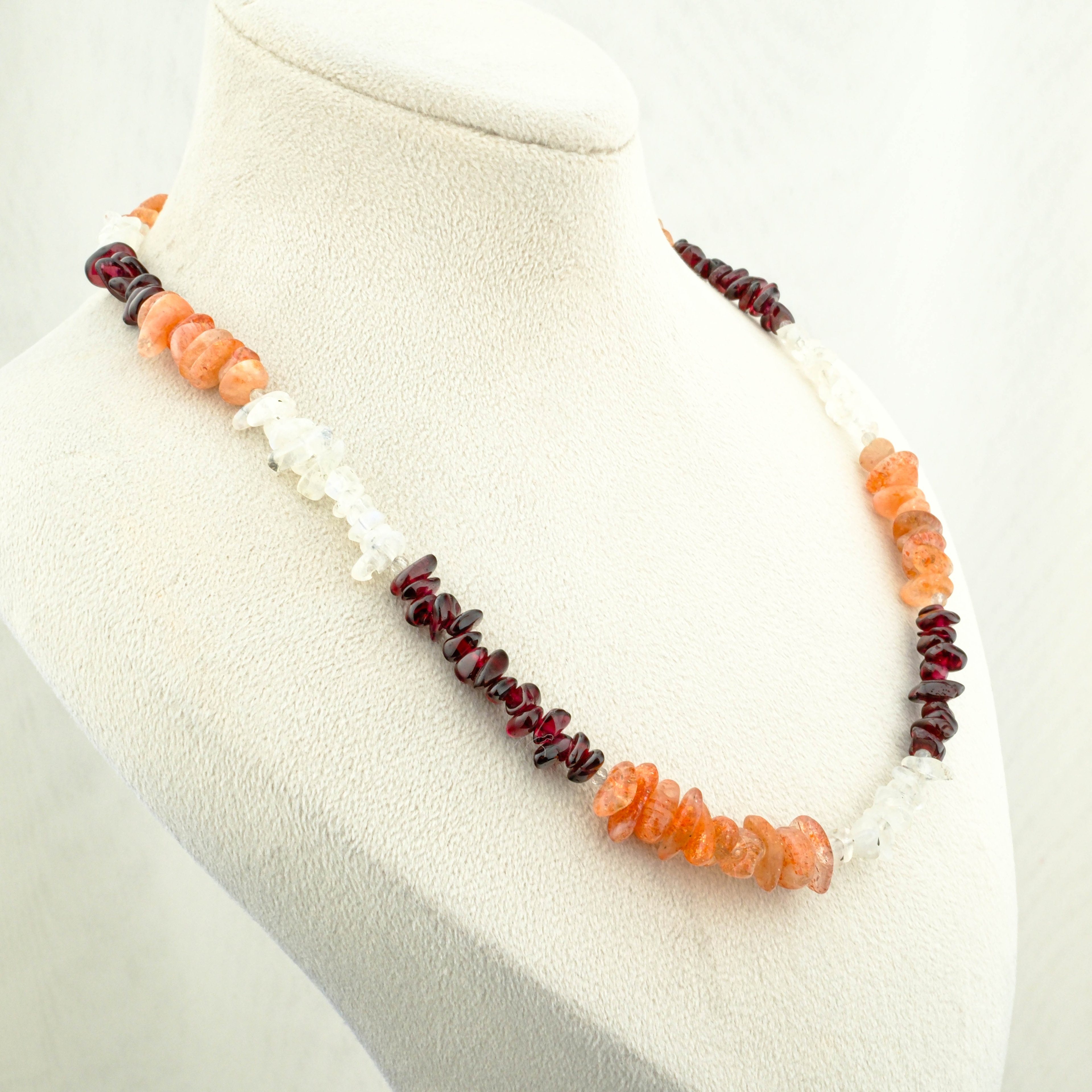 Garnet,Güneştaşı,Aytaşı Kolye %100 Garantili DoğalTaş