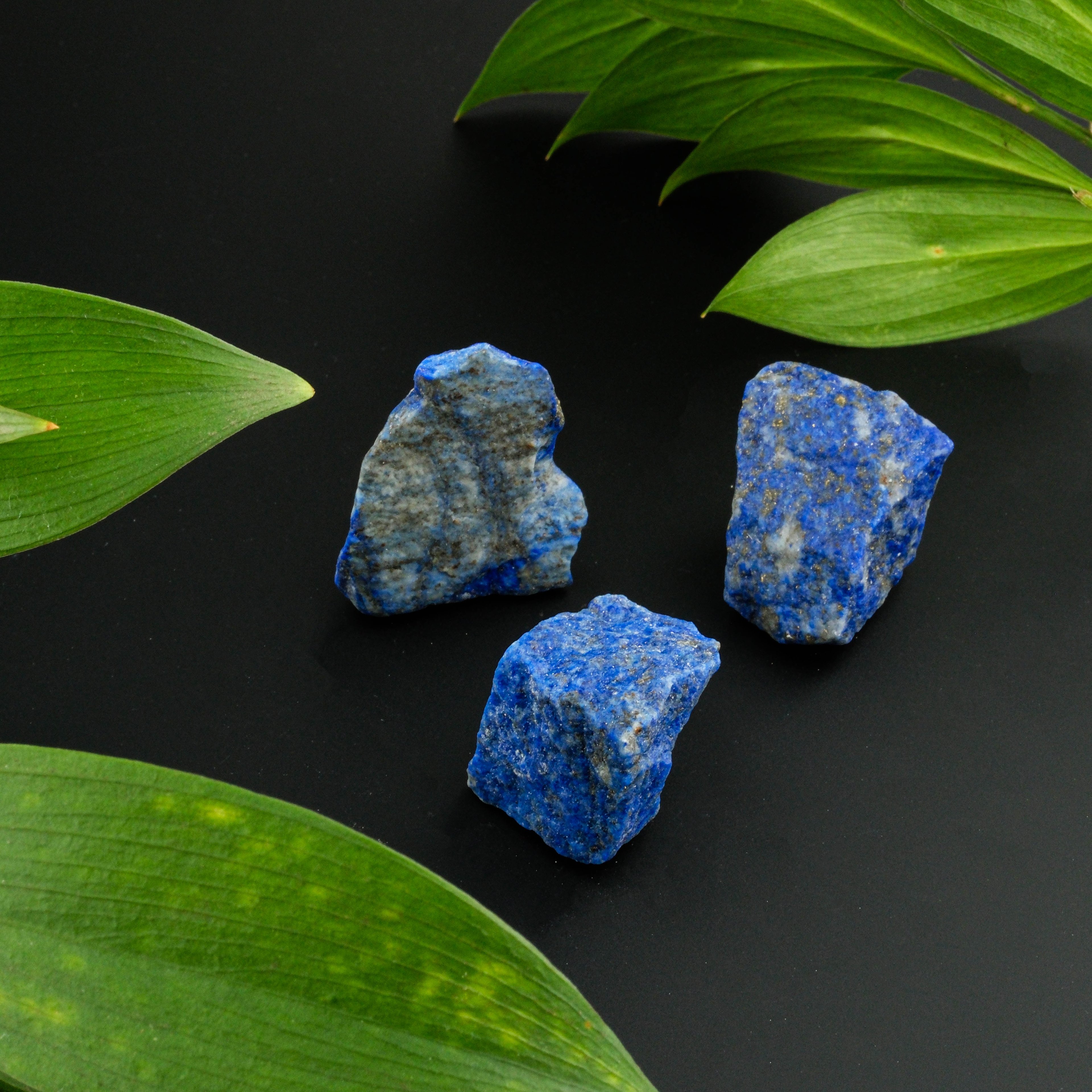 Lapis Lazuli Ham Parça 3 Adet %100 Garantili DoğalTaş 
