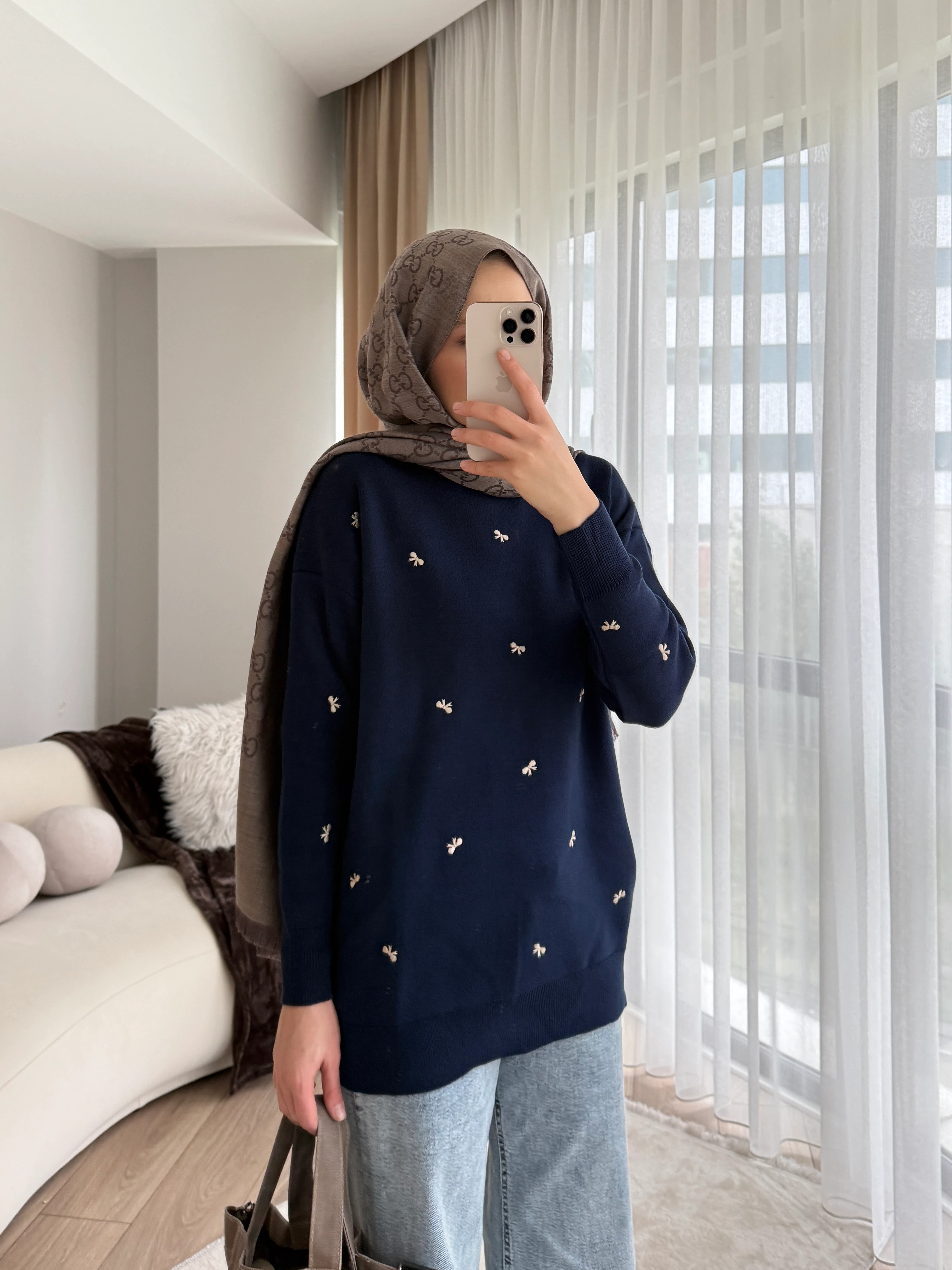 Eylem Tunik Lacivert 