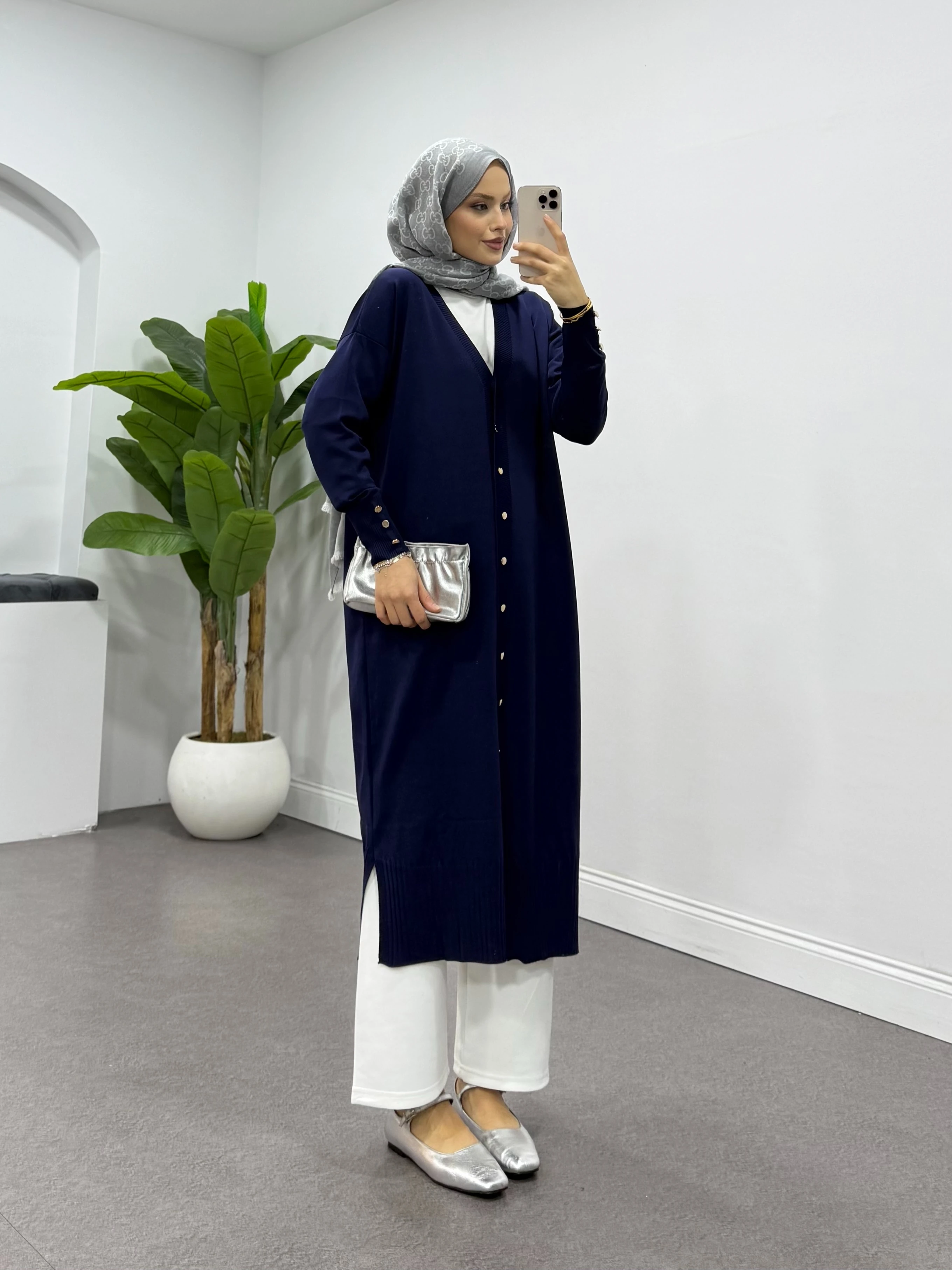 Sedef Hırka Lacivert 