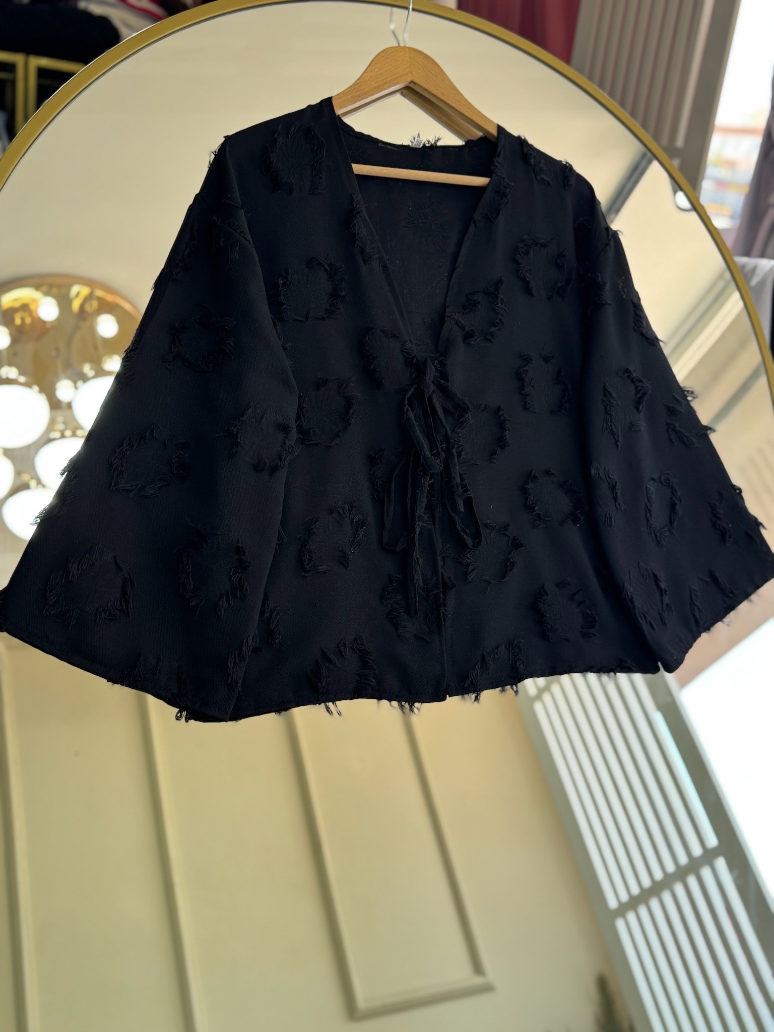 Çilek Kimono Siyah 