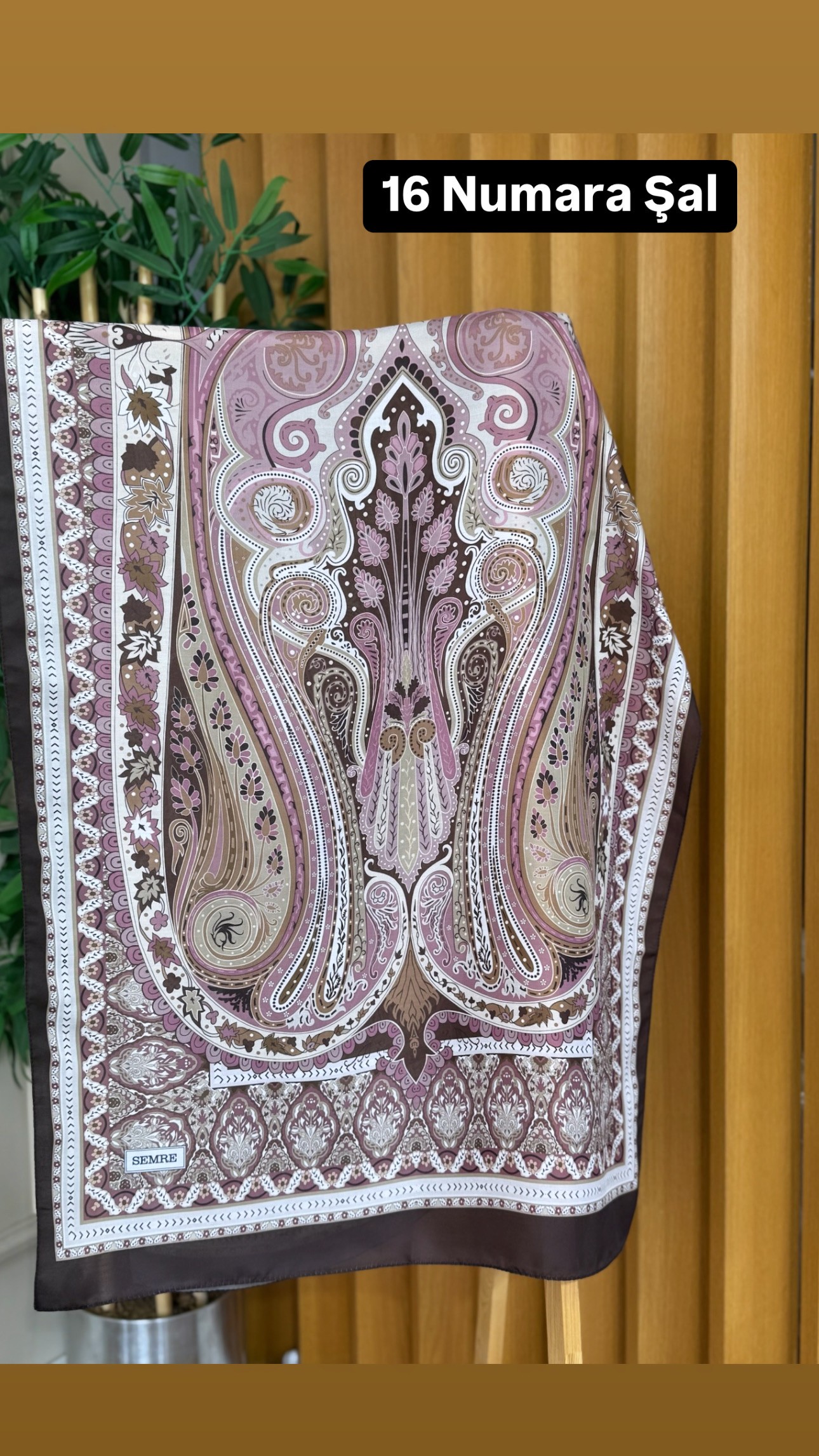16 Numara Desenli Şal