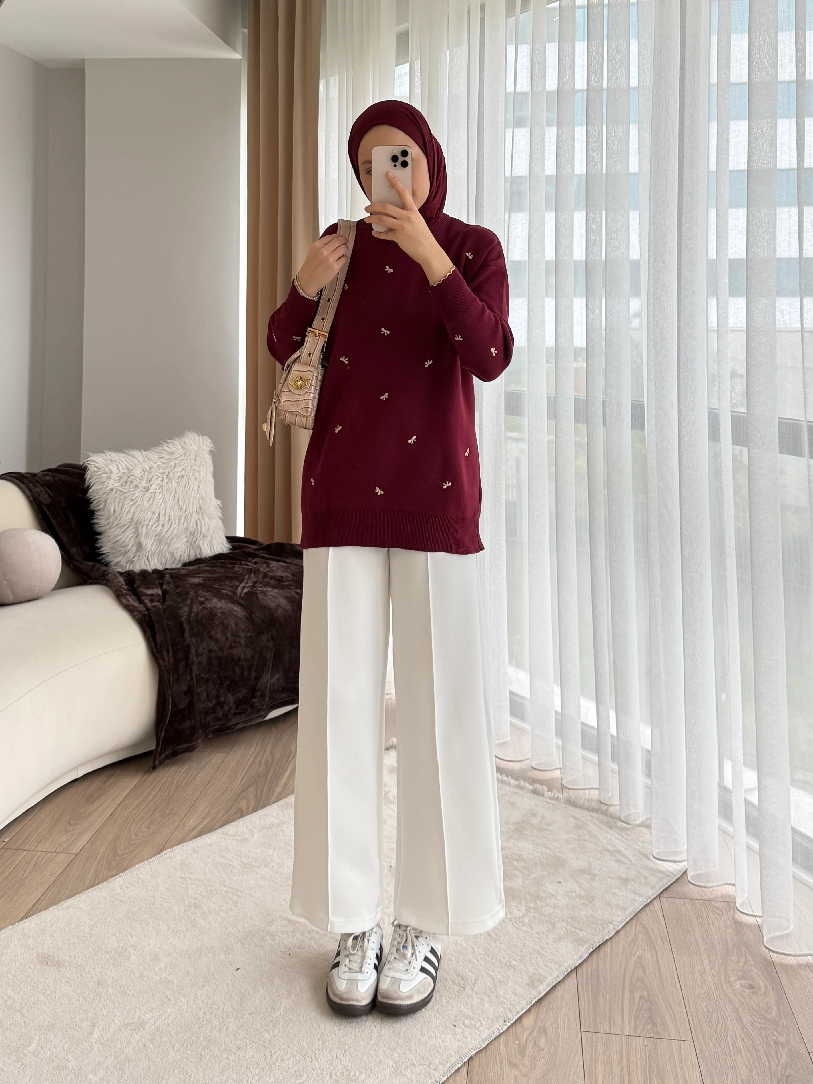 Eylem Tunik Bordo 