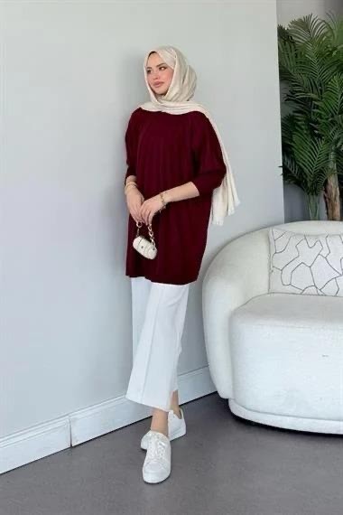 İkra Tunik Bordo