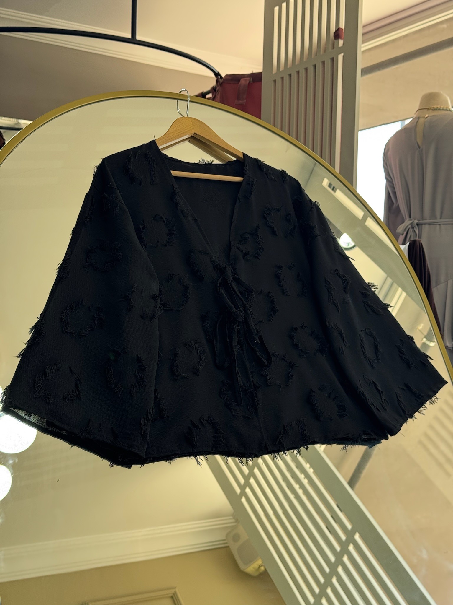 Çilek Kimono Siyah 