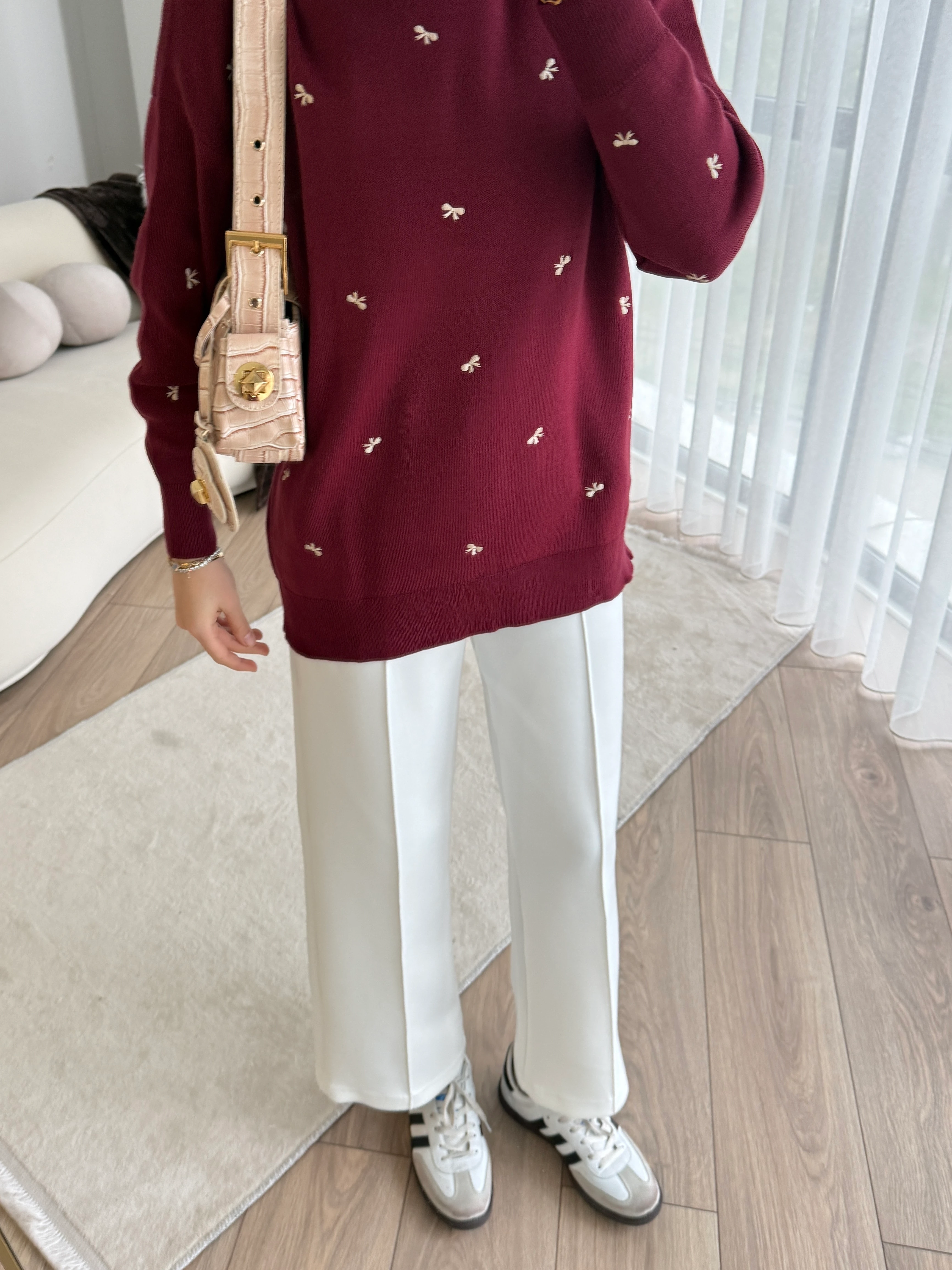 Eylem Tunik Bordo 