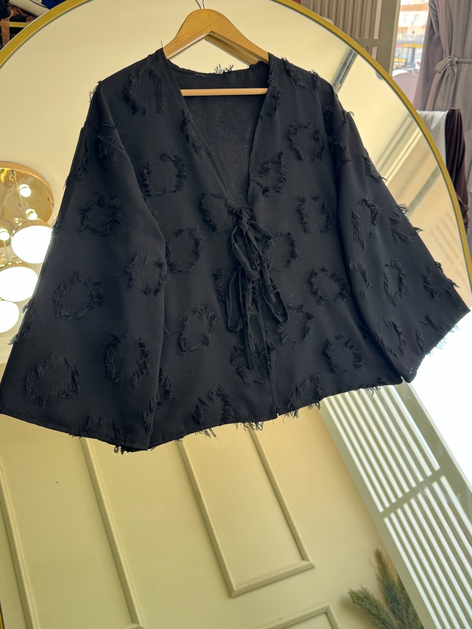 Çilek Kimono Siyah 