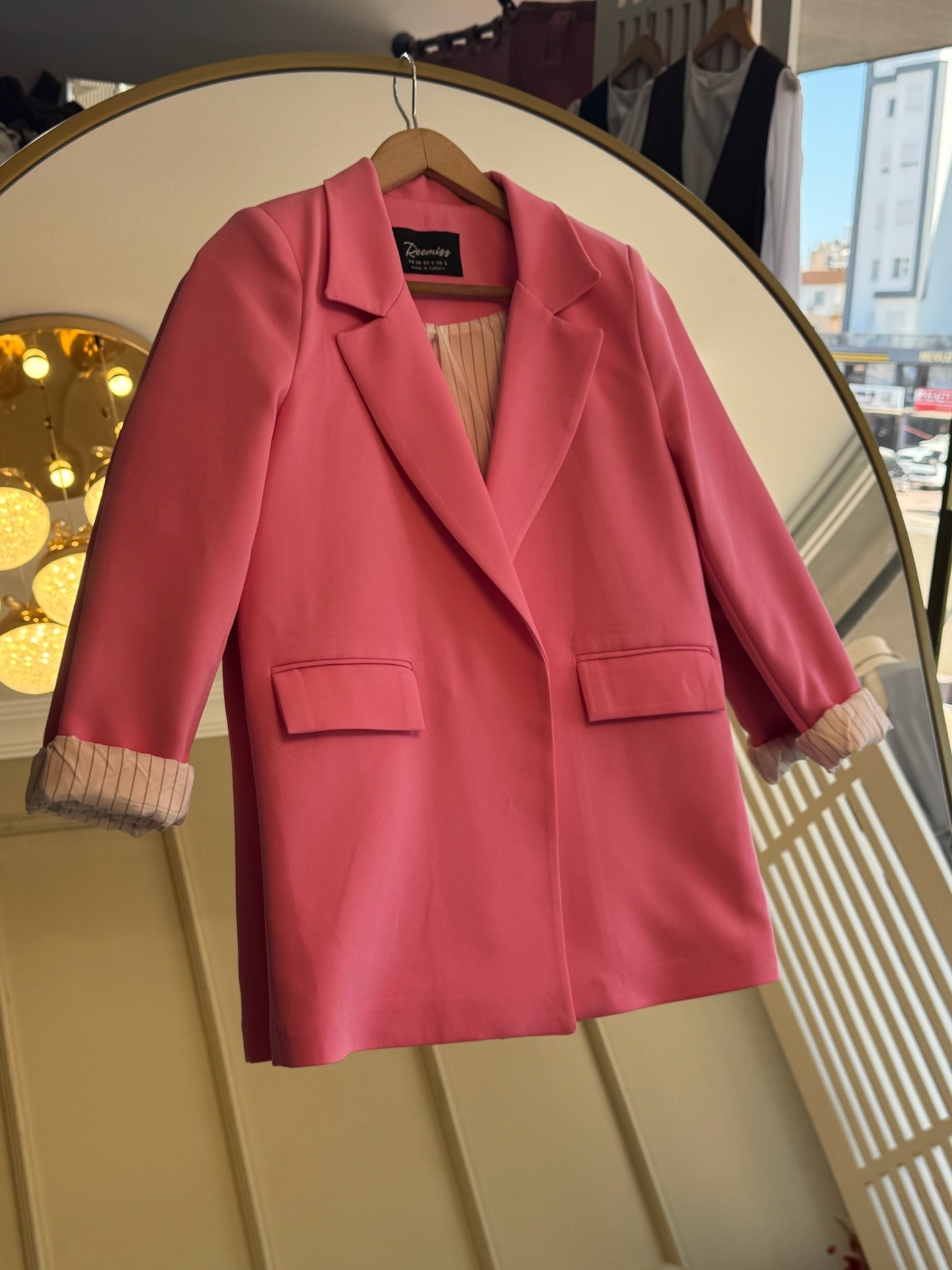 Pembe Blazer Ceket