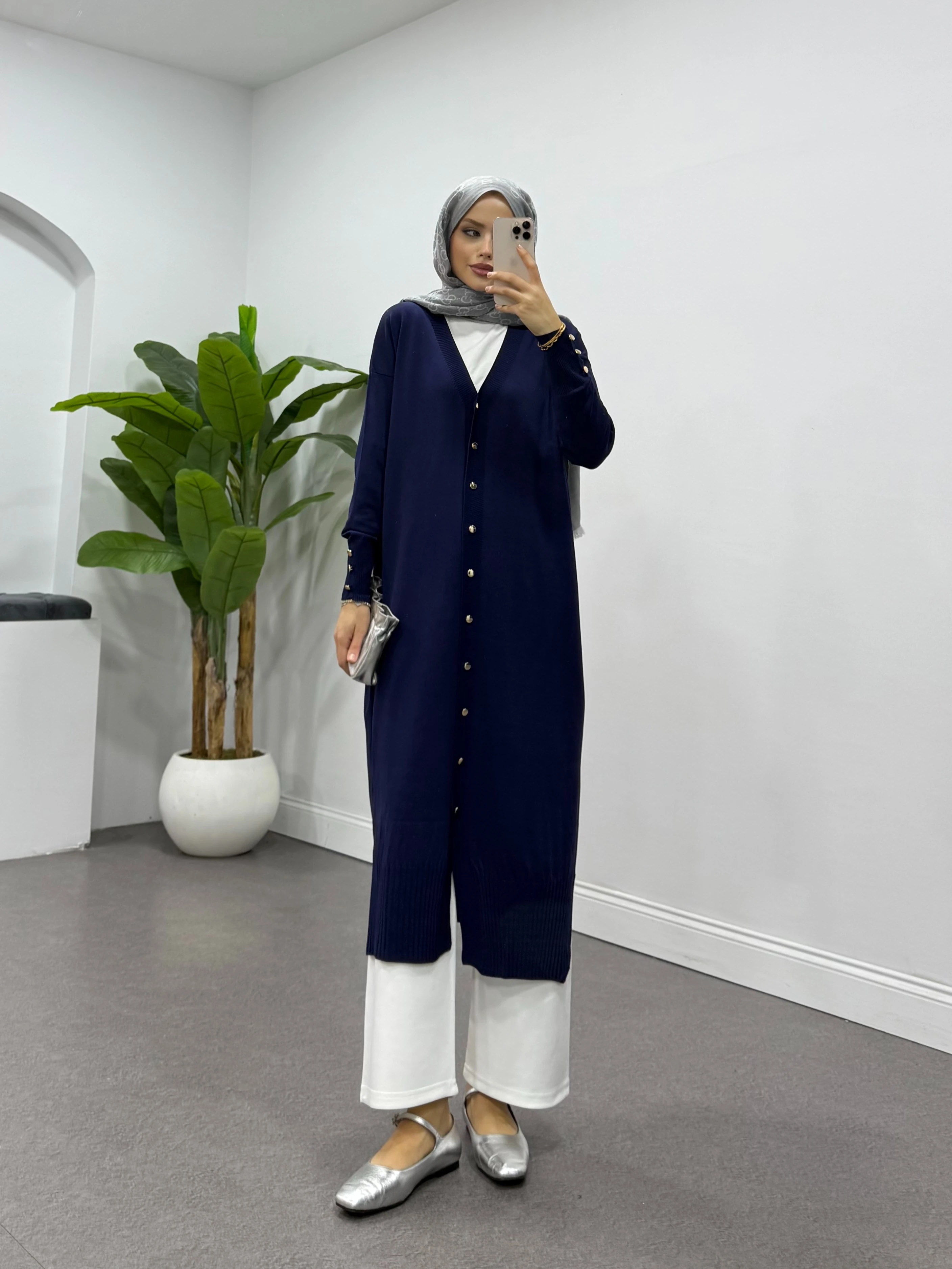 Sedef Hırka Lacivert 