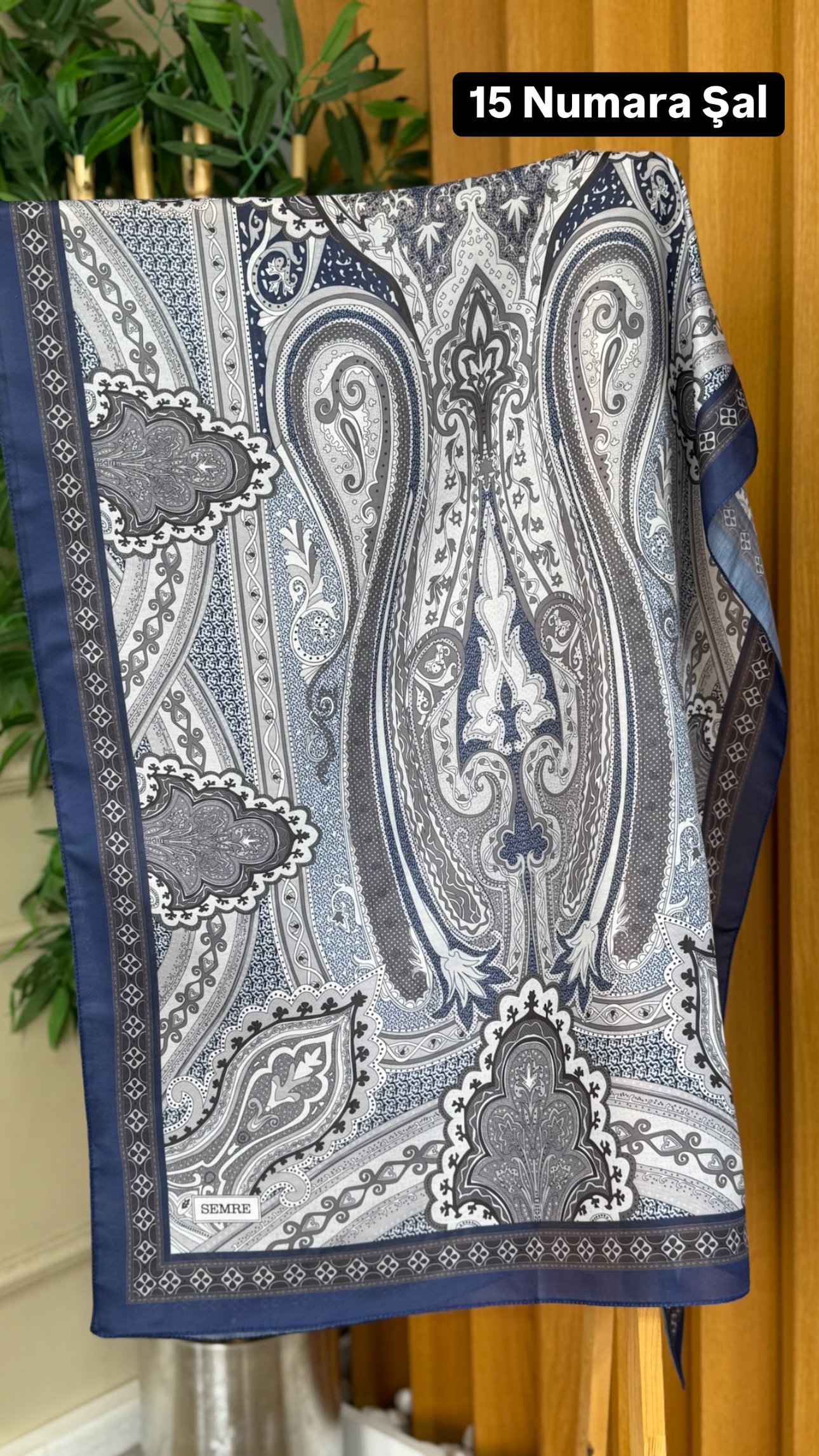 15 Numara Desenli Şal