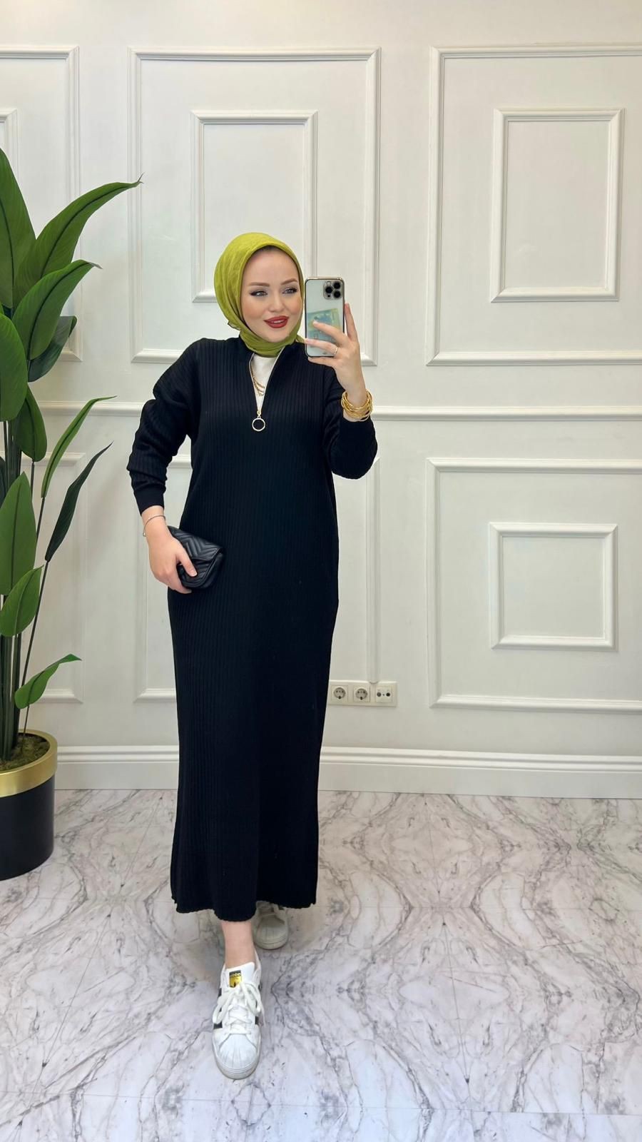 AYŞE ELBİSE SİYAH