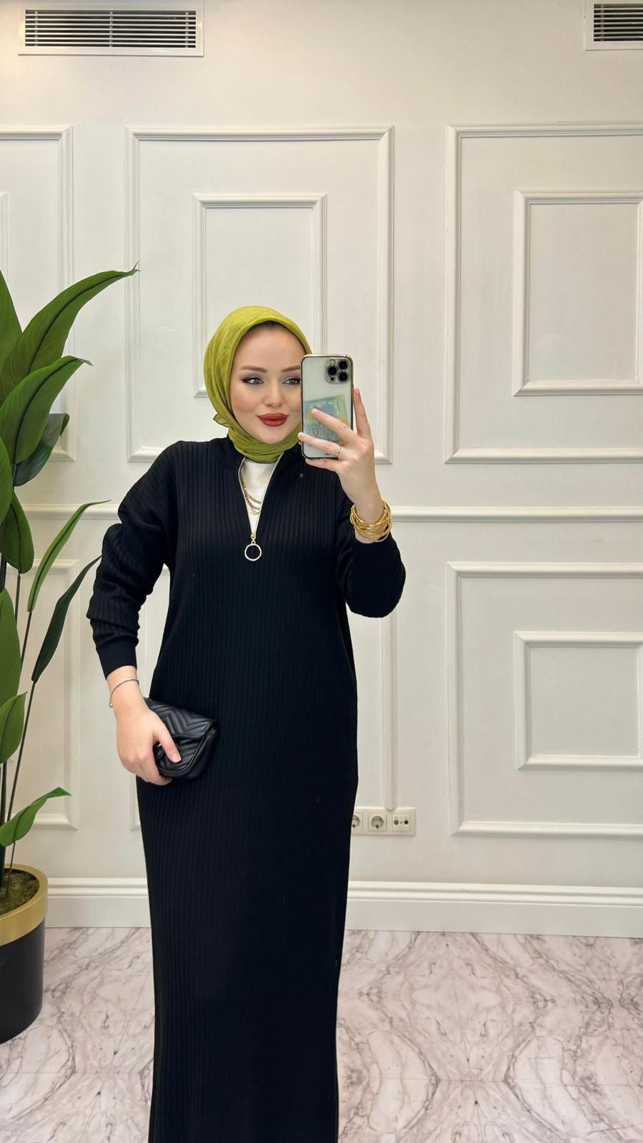 AYŞE ELBİSE SİYAH