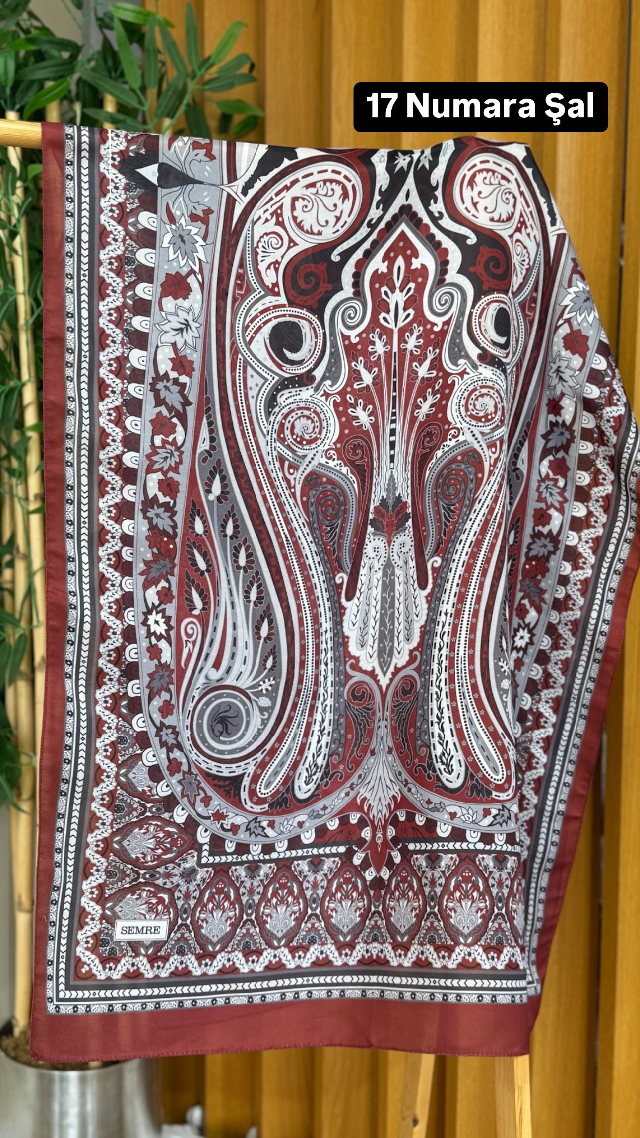 17 Numara Desenli Şal