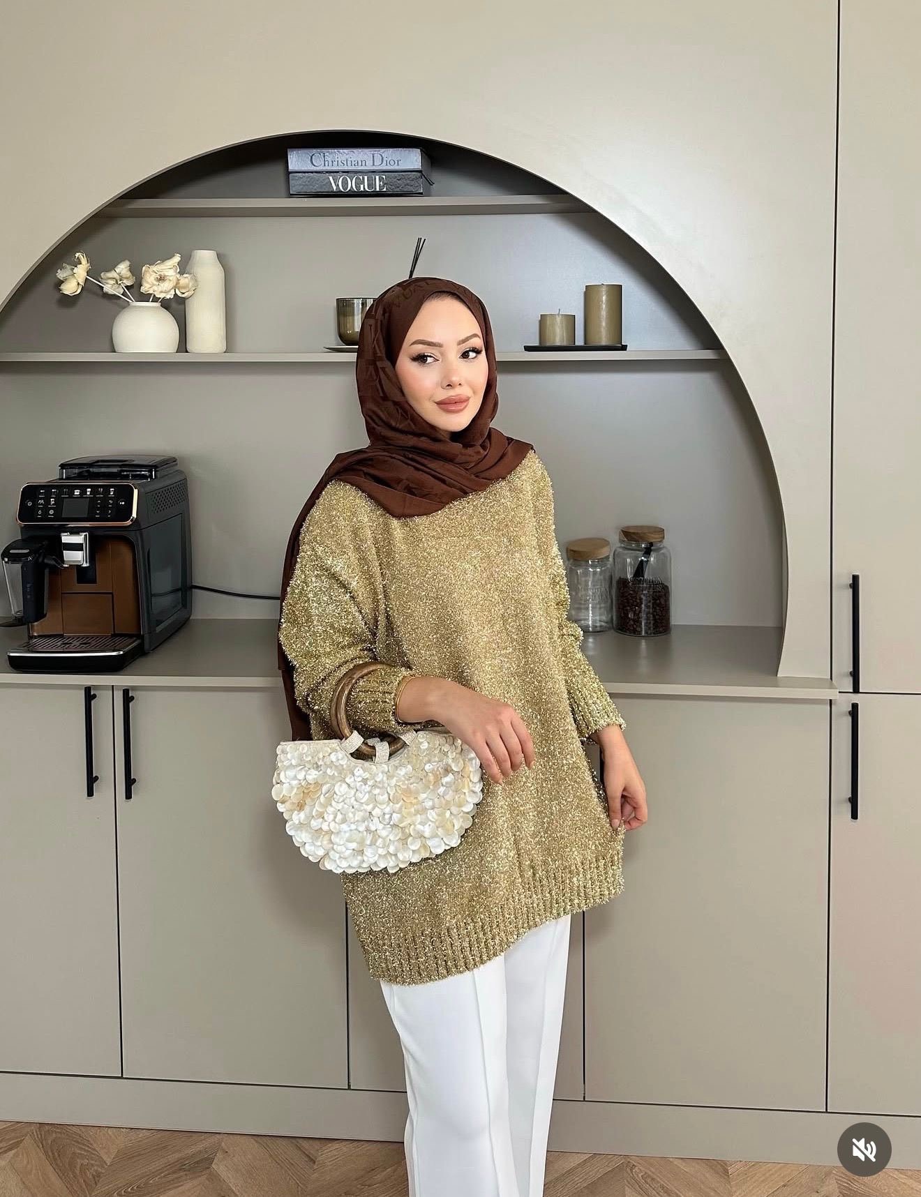 Simli Tunik Gold 