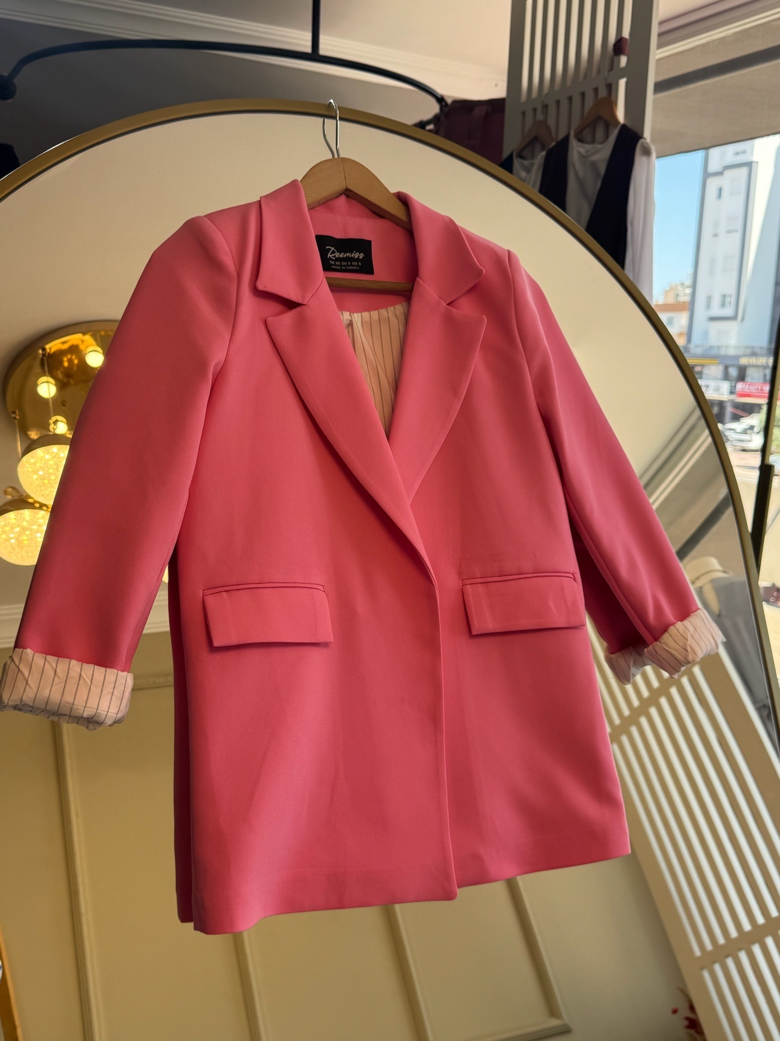 Pembe Blazer Ceket
